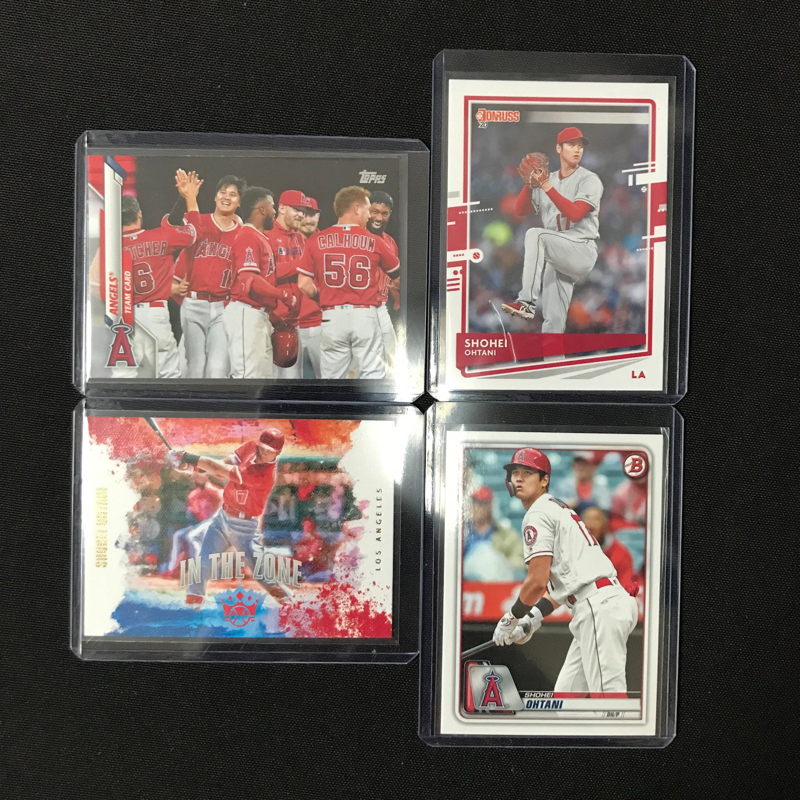 LOT OF 4 SHOHEI OHTANI BASEBALL TRADING CARDS (1 of 1)