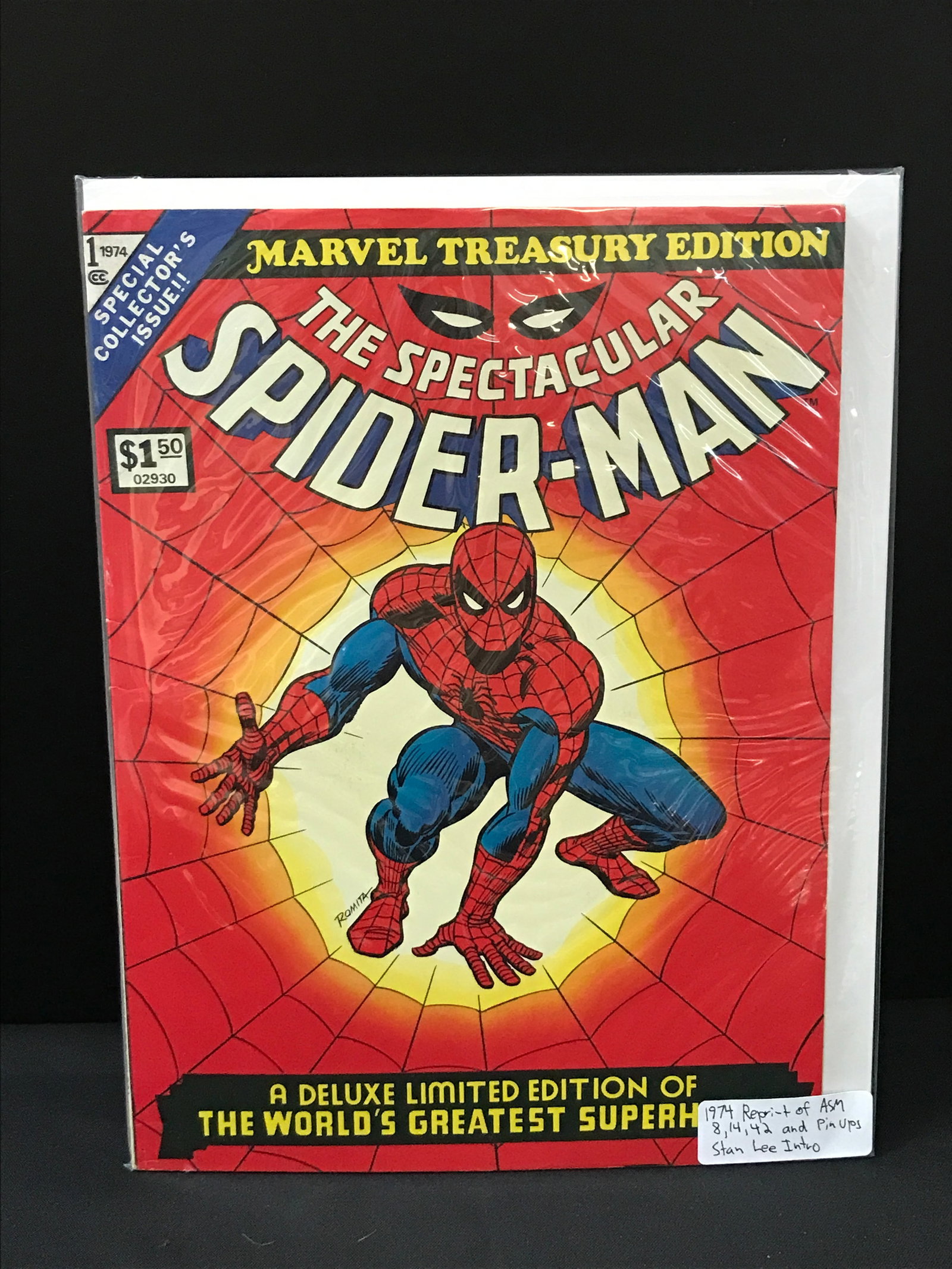 THE SPECTACULAR SPIDERMAN (1974) REPRINT OF ASM ANNUAL 8, 14 42 - MARVEL COMICS TREASURY EDITION (1 of 1)