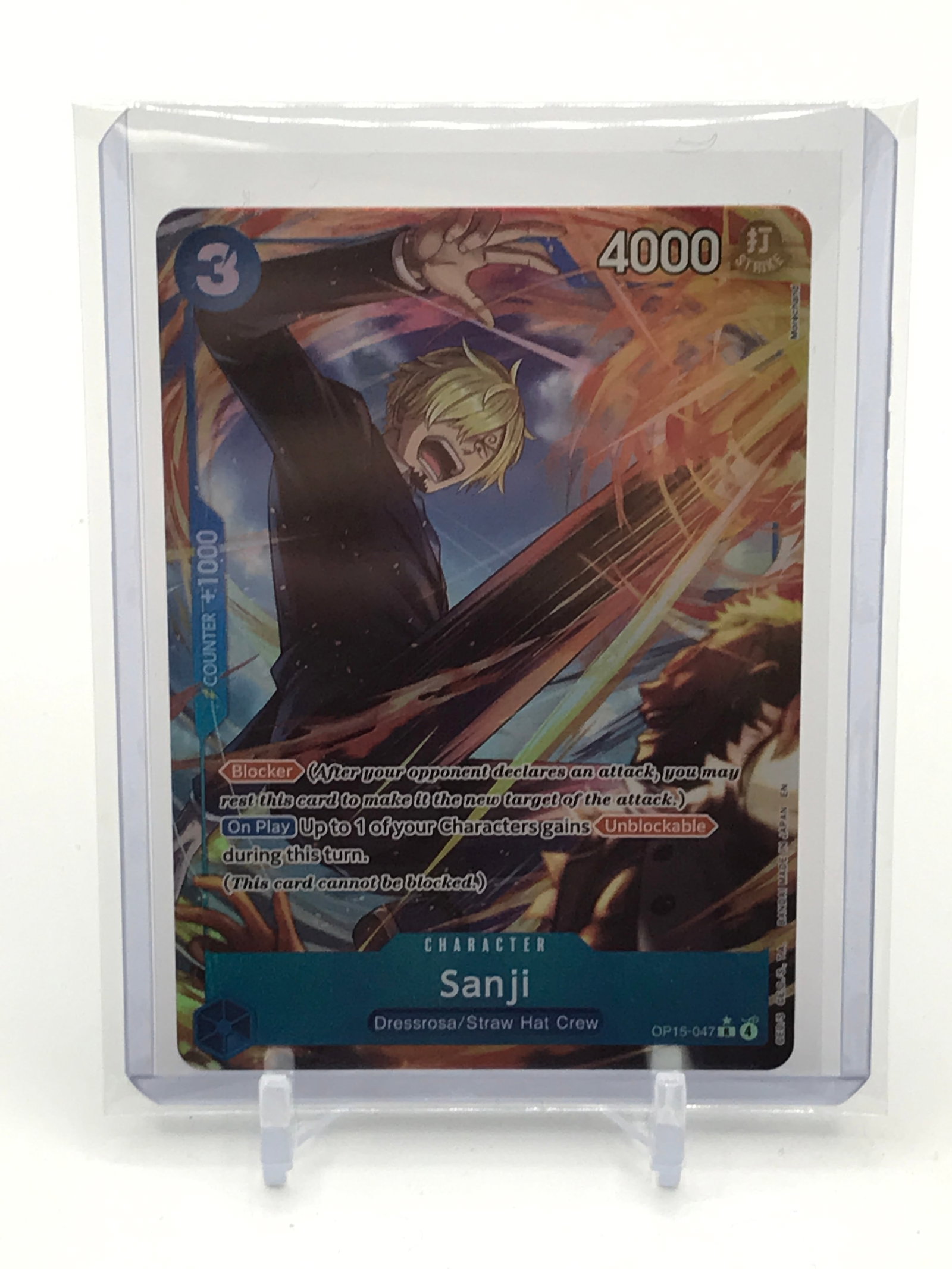ONE PIECE EN TCG SANJI TRADING CARD (1 of 2)