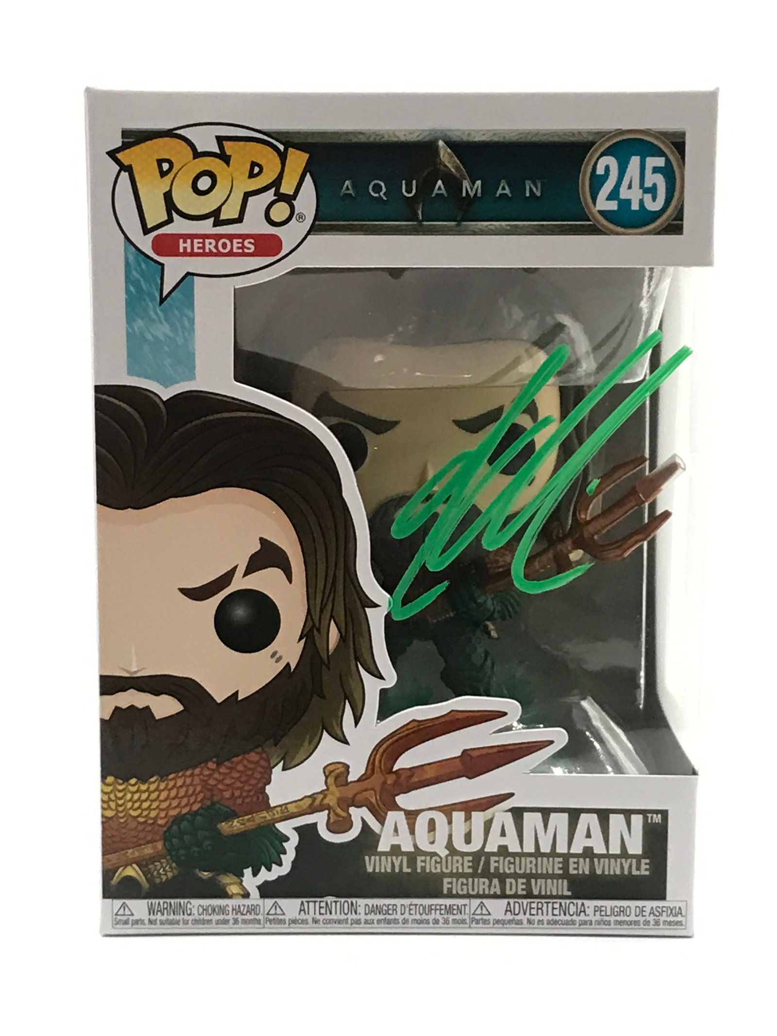 JASON MAMOA SIGNED AQUAMAN FUNKO POP - KB COA (1 of 2)