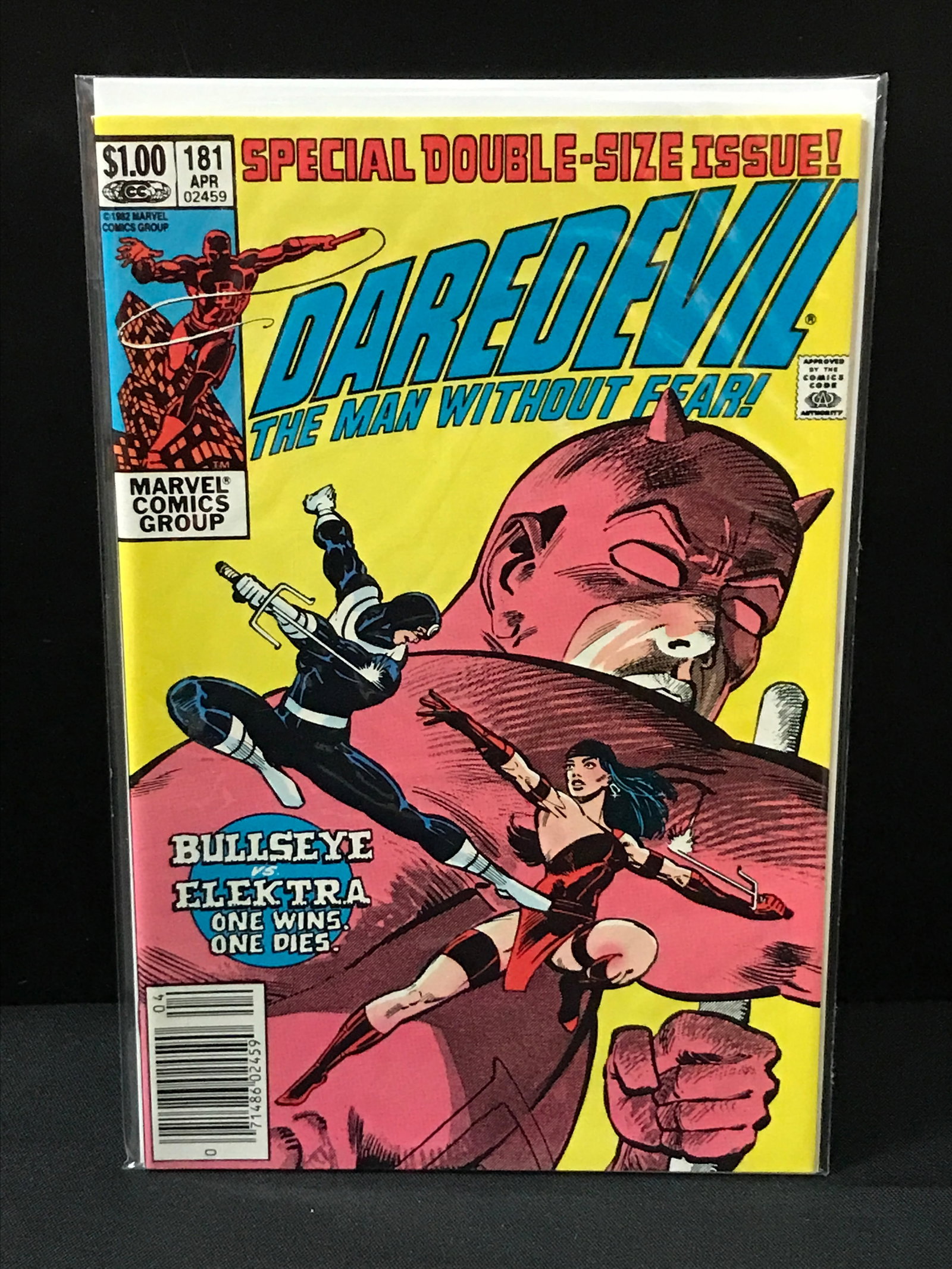 DAREDEVIL NO.181 (1ST APP BULLSEYE DEATH OF ELEKTRA) - MARVEL COMICS (1 of 1)