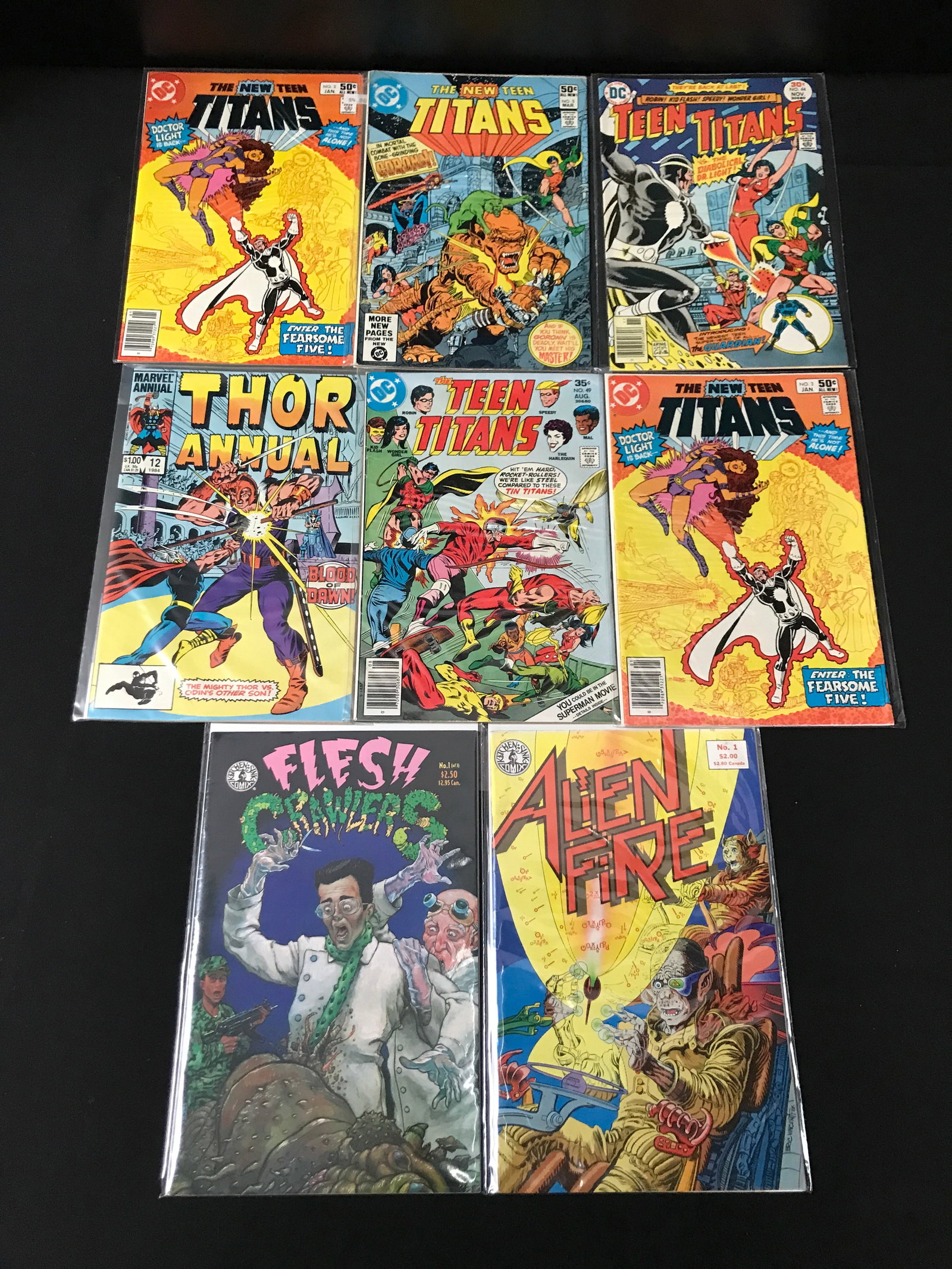 LOT OF 8 MIXED TITLE COMICS - VARIOUS PUBLISHERS: Prices are in Canadian dollars