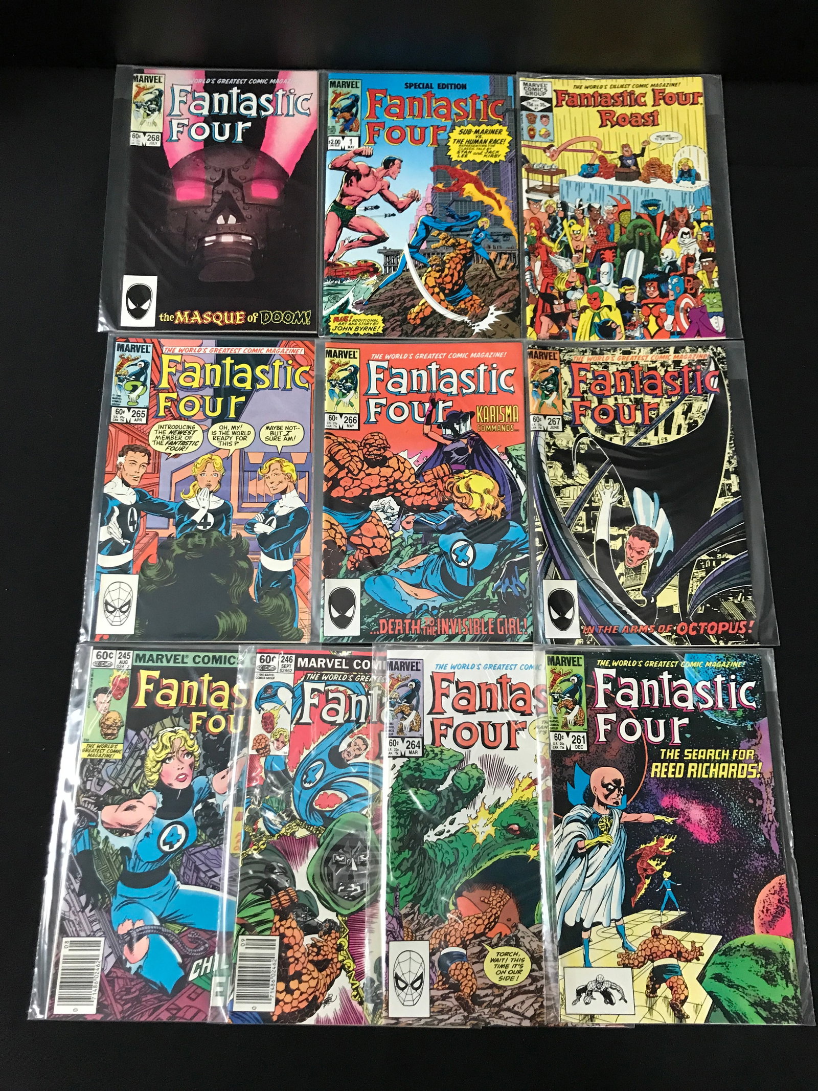LOT OF 10 FANTASTIC FOUR COMICS - MARVEL COMICS (1 of 1)