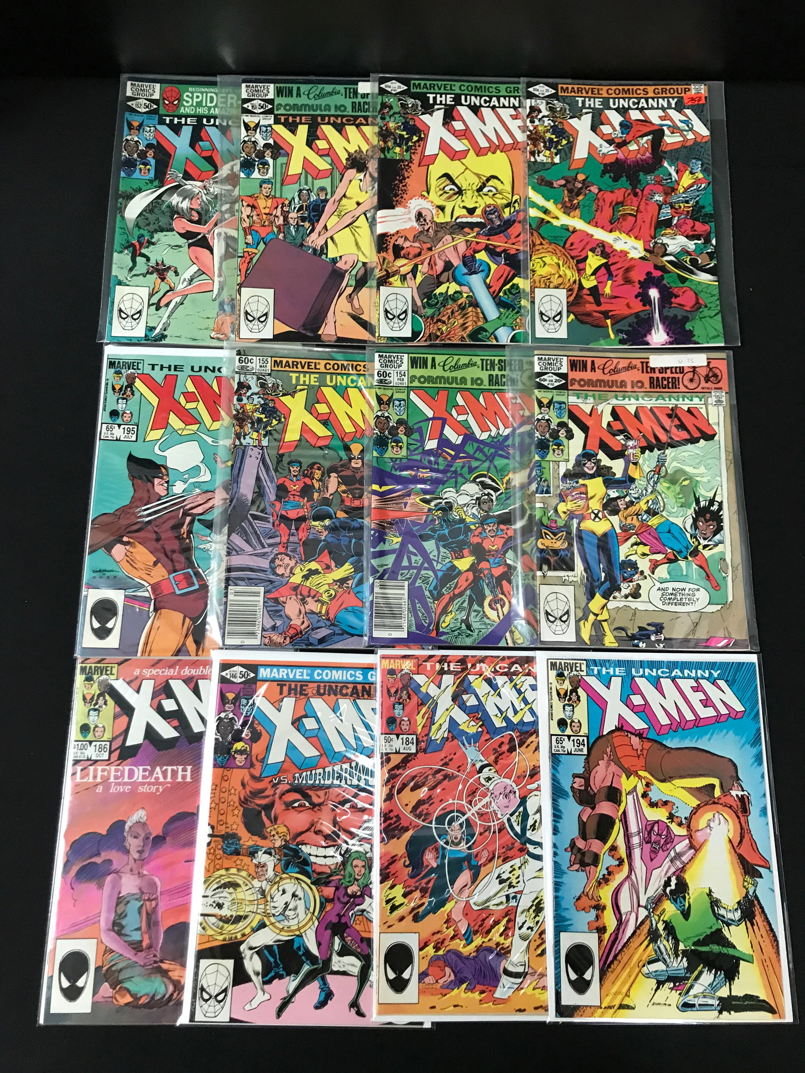 LOT OF 12 THE UNCANNY X-MEN COMICS - MARVEL COMICS (1 of 1)