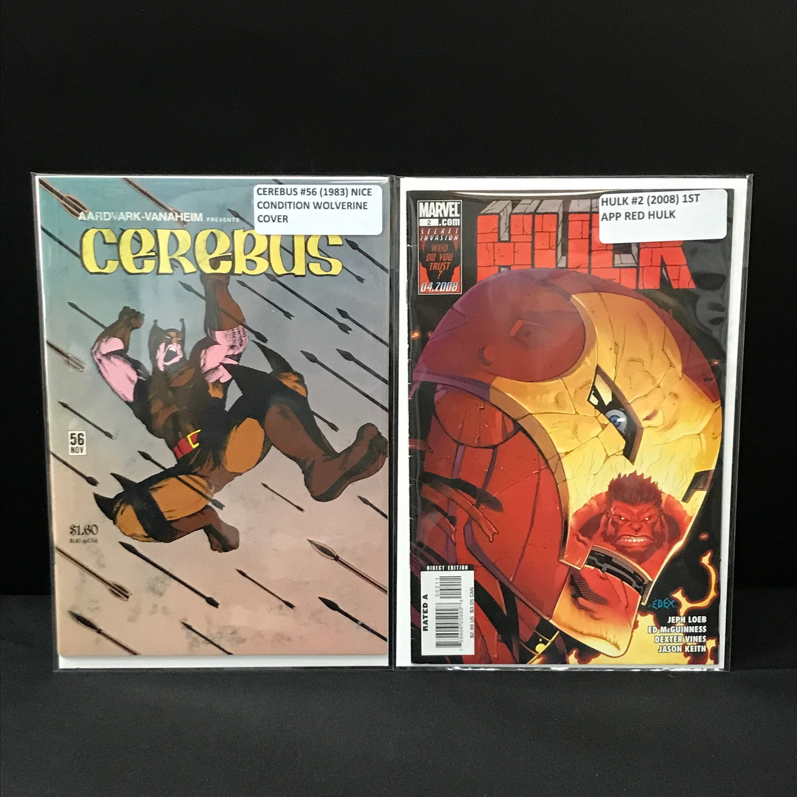 LOT OF 2 MIXED TITLE COMICS - VARIOUS PUBLISHERS INCLUDING RED HULK 1ST APP (1 of 1)