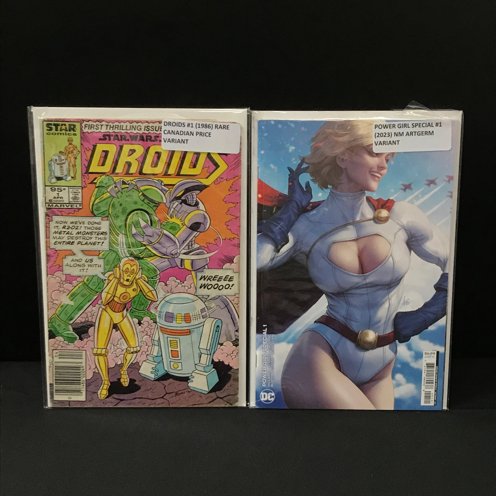 LOT OF 2 X #1 COMICS - DIFFERENT TITLES AND PUBLISHERS: Prices are in Canadian dollars