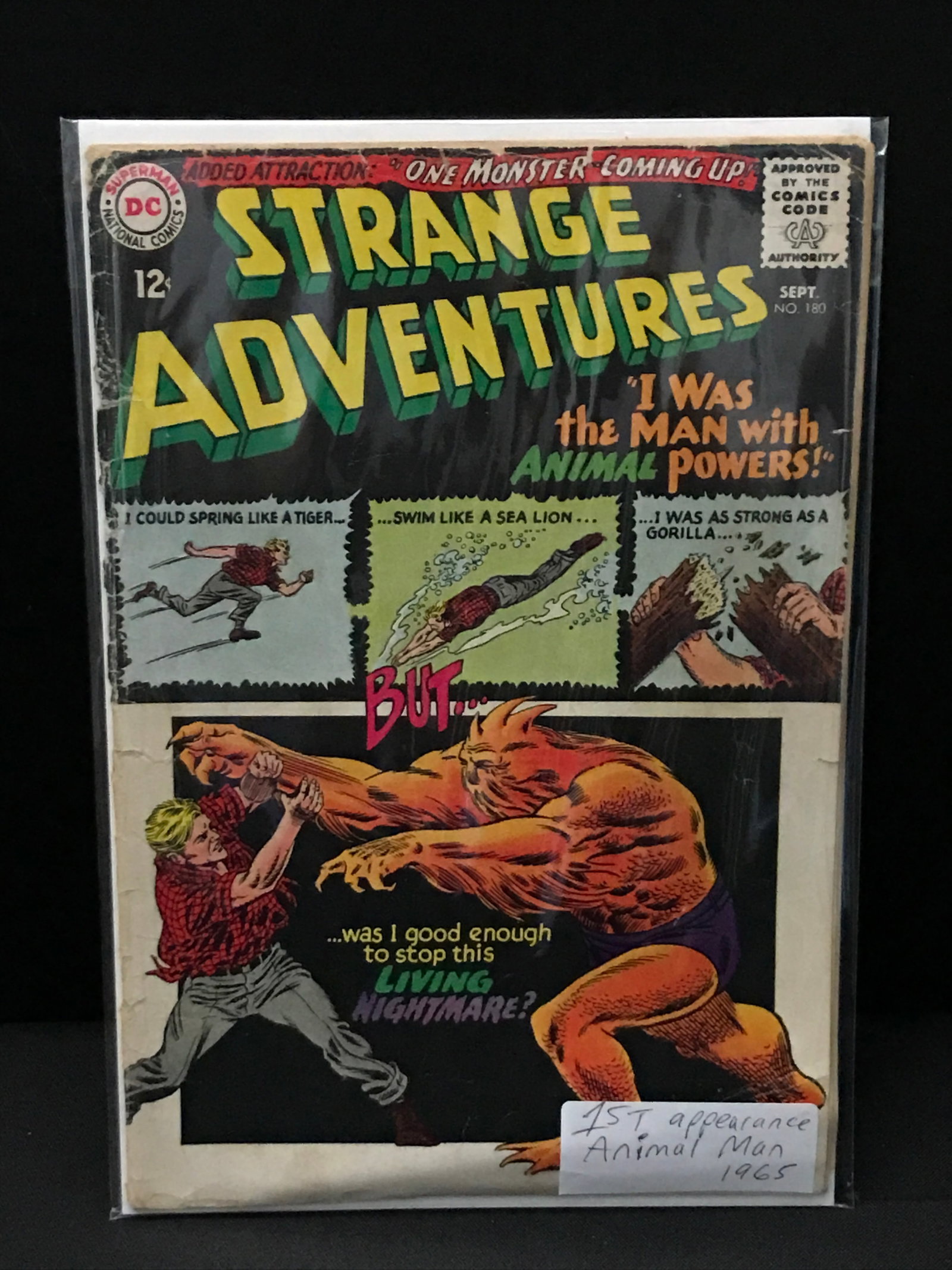 STRANGE ADVENTURES #180 (1965) 1ST APP ANIMAL MAN - DC COMICS: Prices are in Canadian dollars