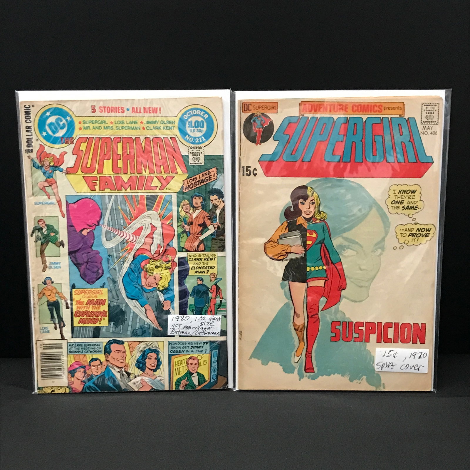 LOT OF 2 SUPERHERO COMICS - DC COMICS: Prices are in Canadian dollars