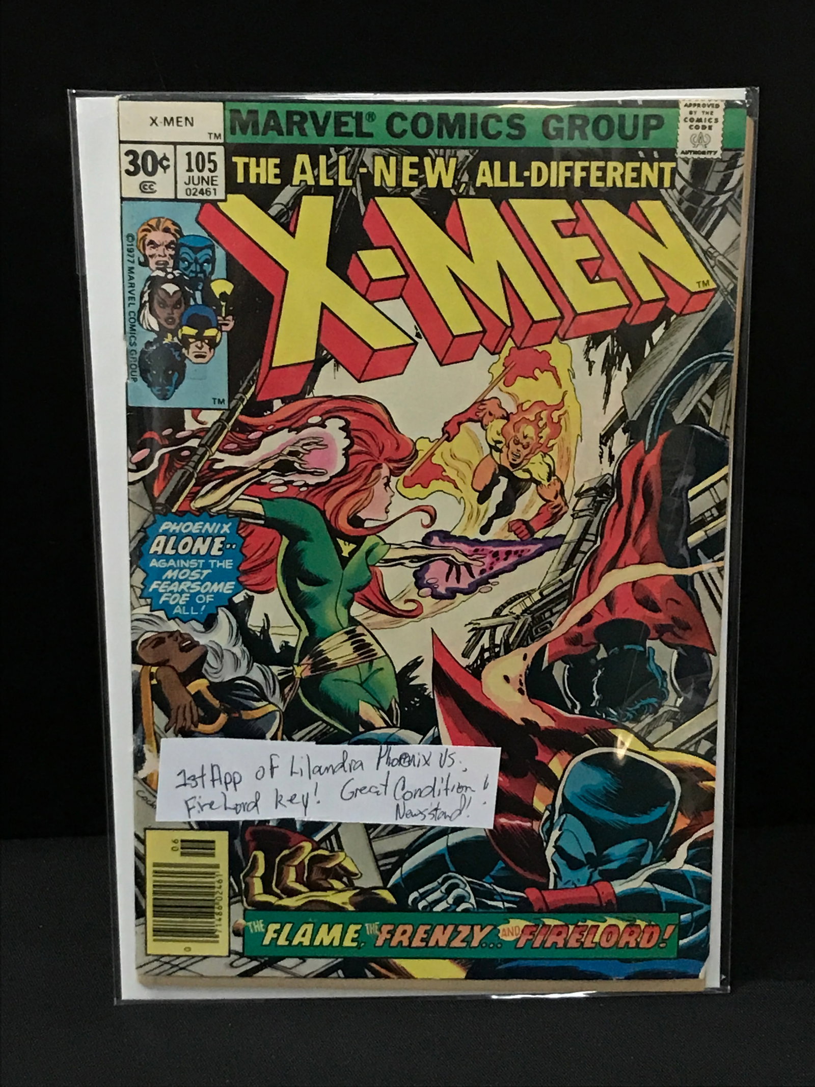 X-MEN #105 1ST APP LLANDRA PHOENIX NEWSSTAND EDITION - MARVEL COMICS (1 of 1)