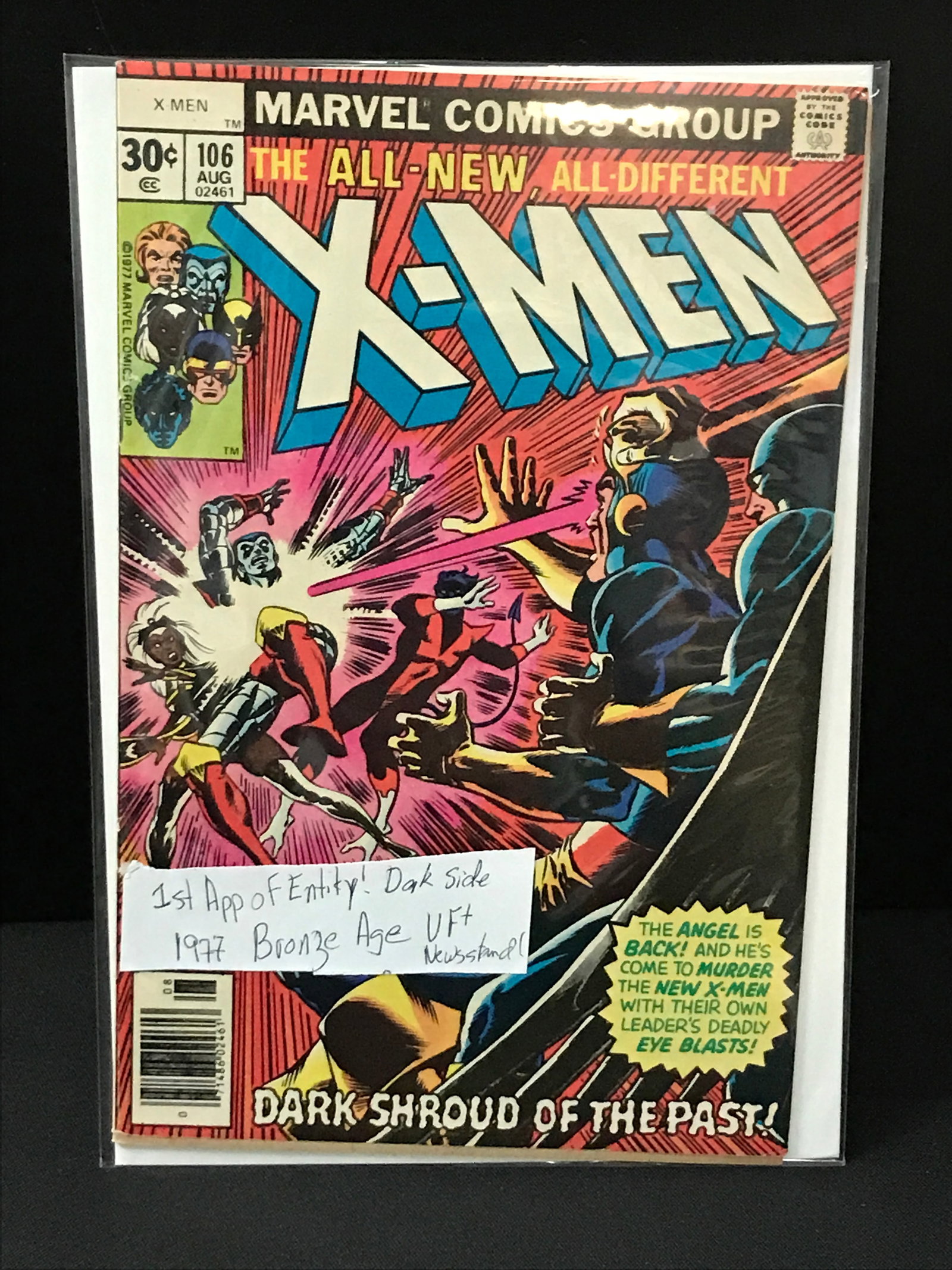 X-MEN #106 1ST APP ENTITY (1977) NEWSSTAND EDITION - MARVEL COMICS (1 of 1)