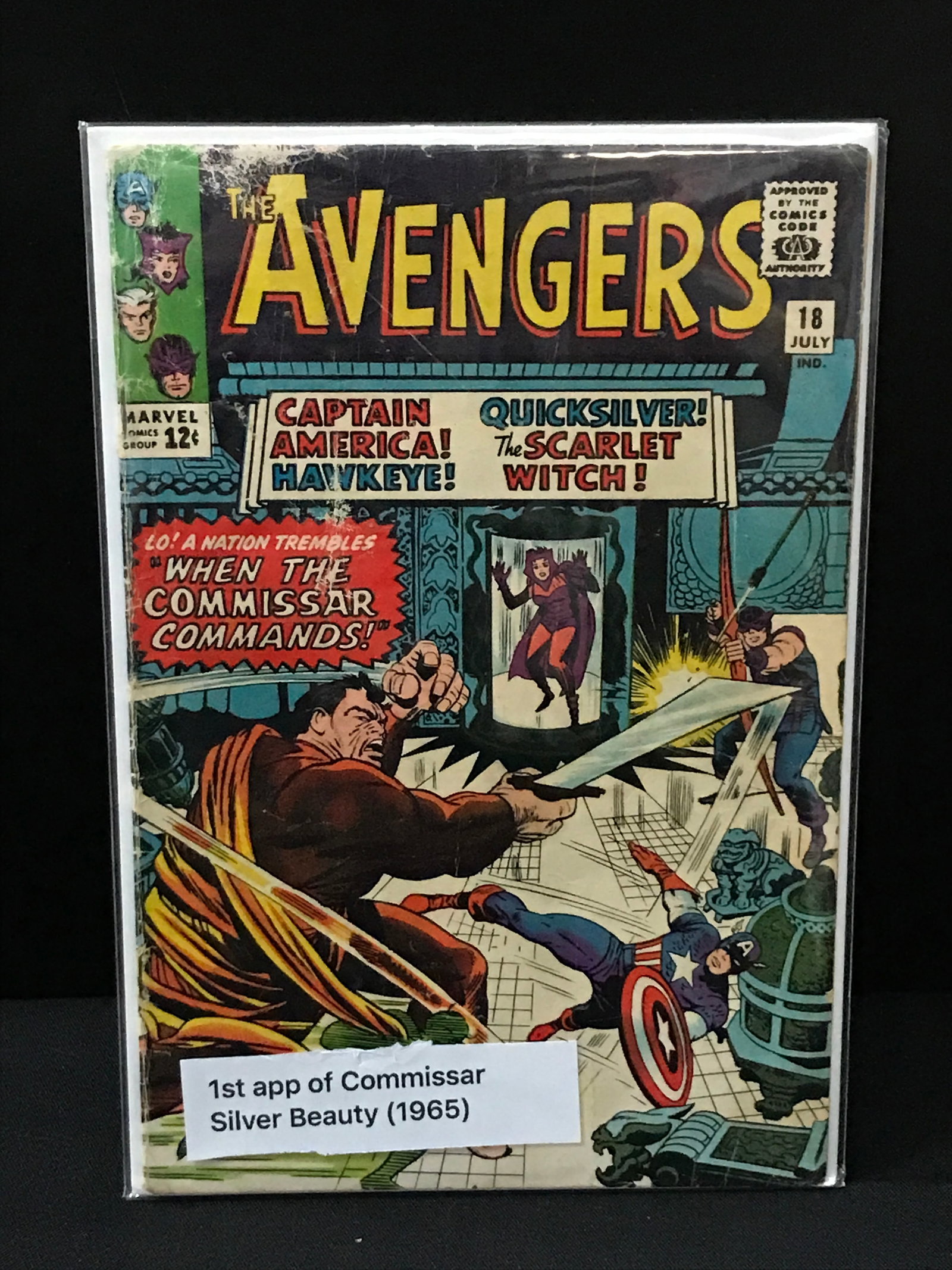 AVENGERS #18 (1965) 1ST APP COMMISSAR - MARVEL COMICS: Prices are in Canadian dollars