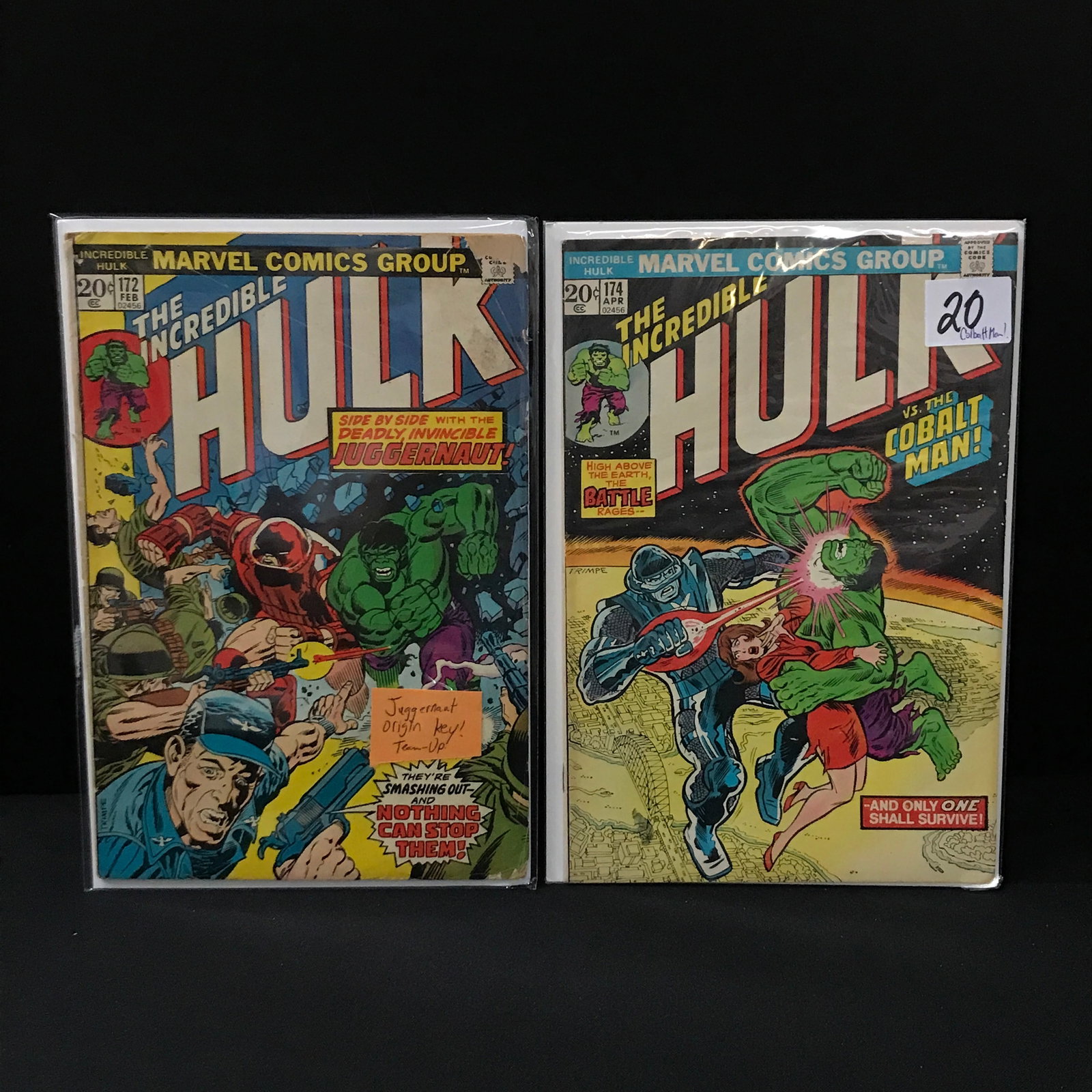 LOT OF 2 INCREDIBLE HULK COMICS - MARVEL COMICS (1 of 1)