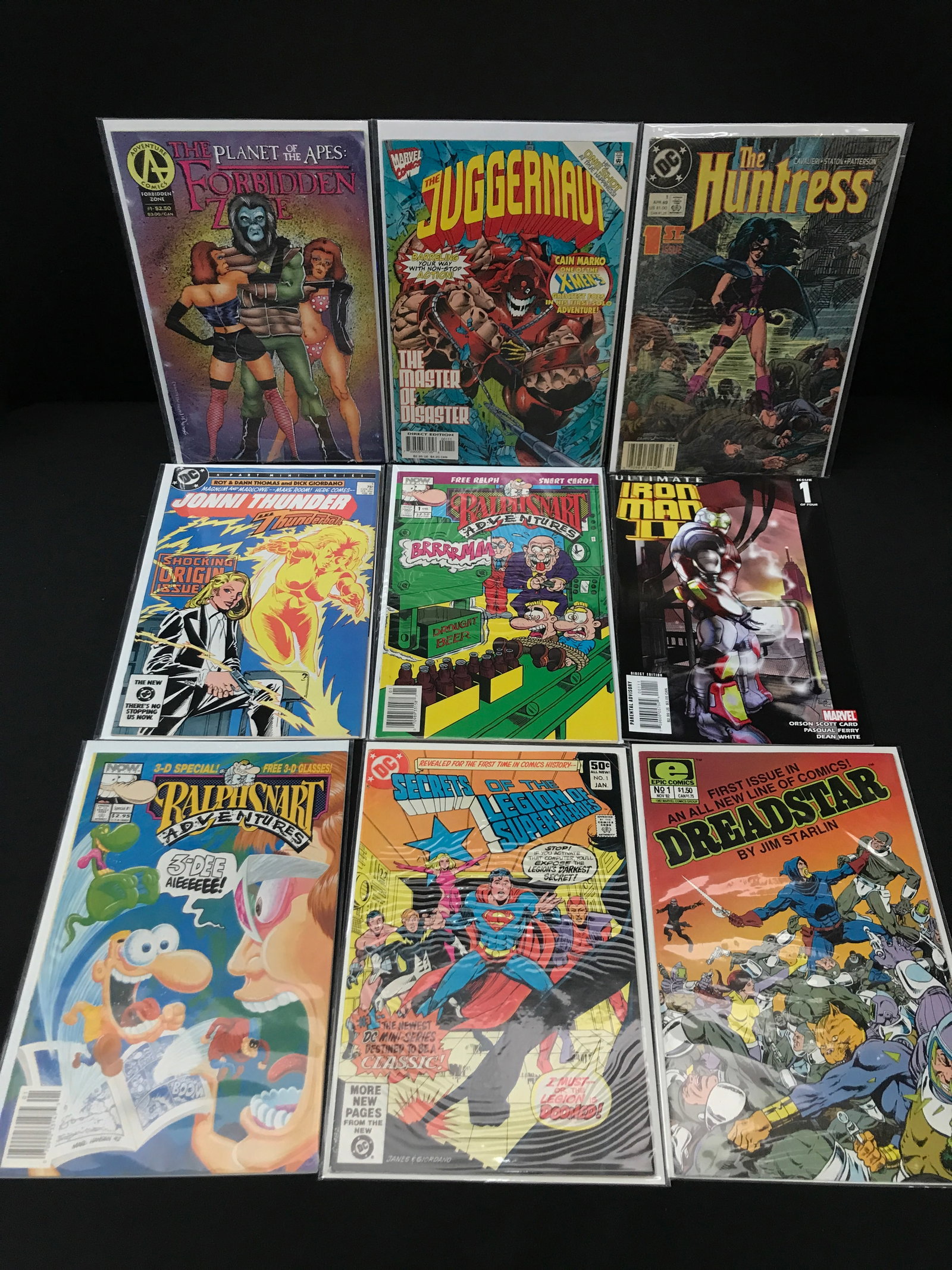 LOT OF 9 COMICS VARIOUS TITLES AND PUBLISHERS - ALL #1'S: Prices are in Canadian Dollars