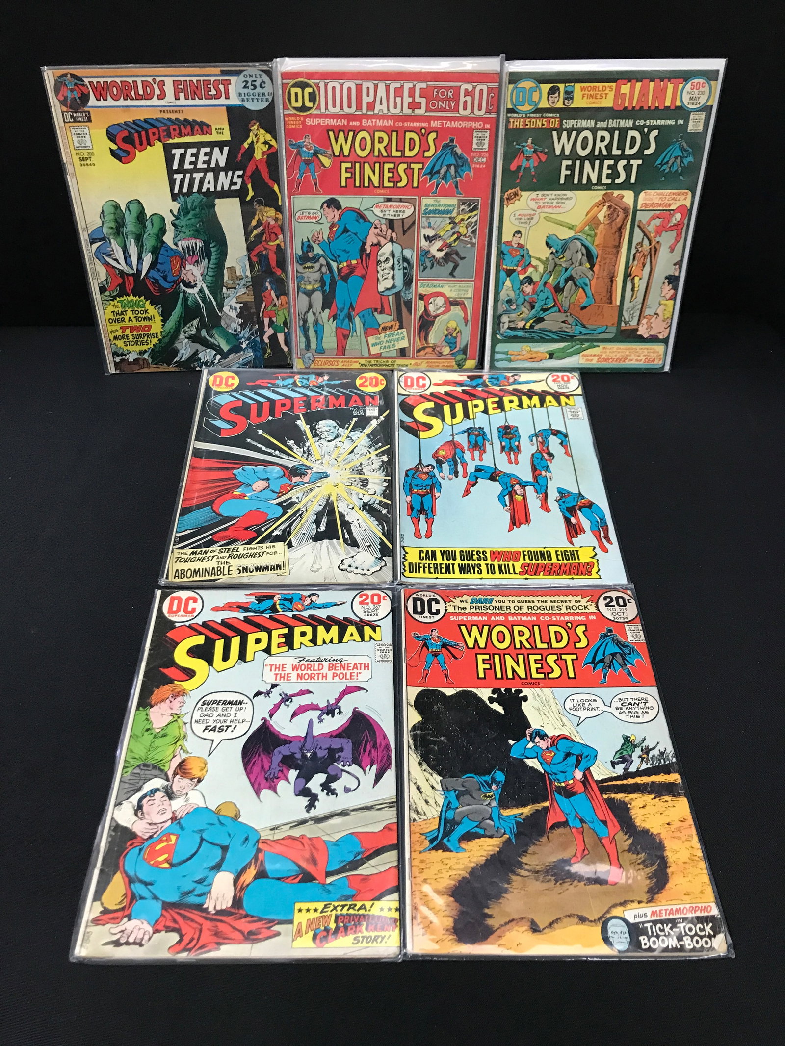 LOT OF 7 COMICS FEATURING SUPERMAN - DC COMICS: Prices are in Canadian Dollars