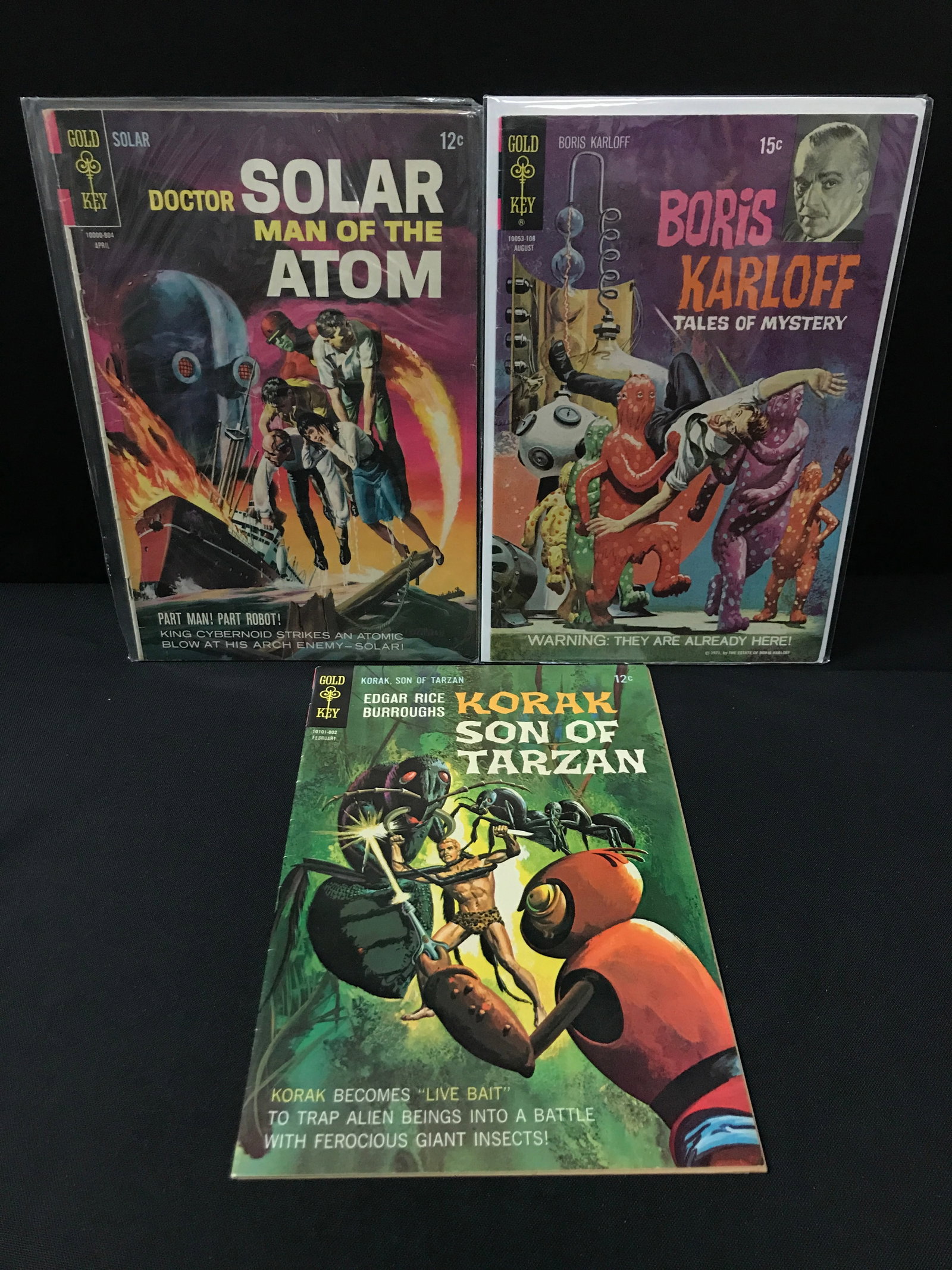 LOT OF 3 GOLD KEY COMICS - VARIOUS TITLES: Prices are in Canadian Dollars