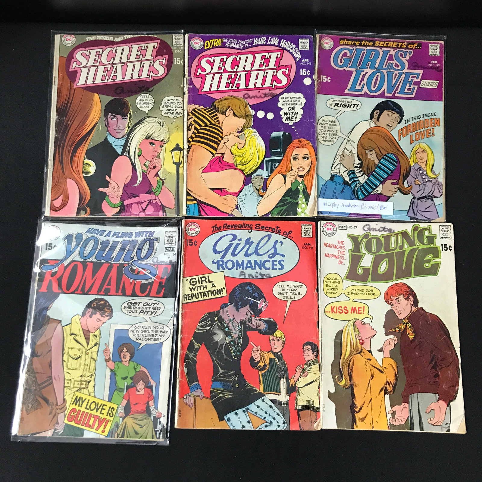 LOT OF 6 ROMANCE COMICS - DC COMICS (1 of 1)