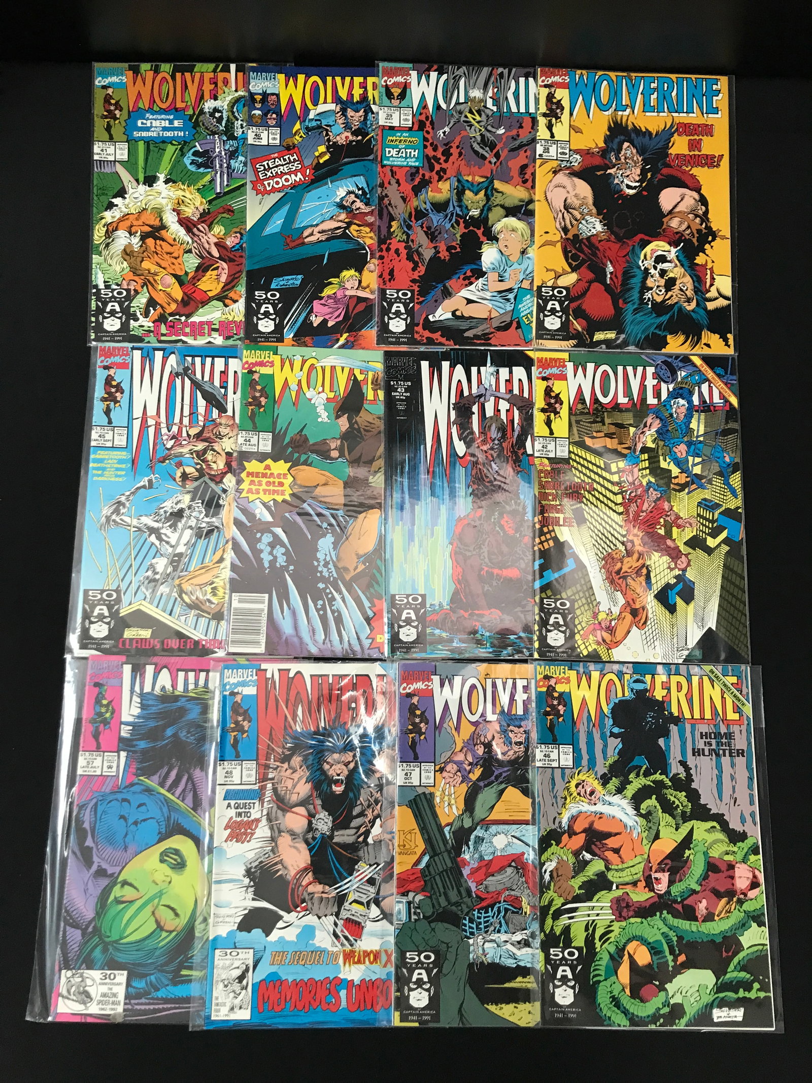 LOT OF 12 WOLVERINE COMICS - MARVEL COMICS: Prices are in Canadian Dollars