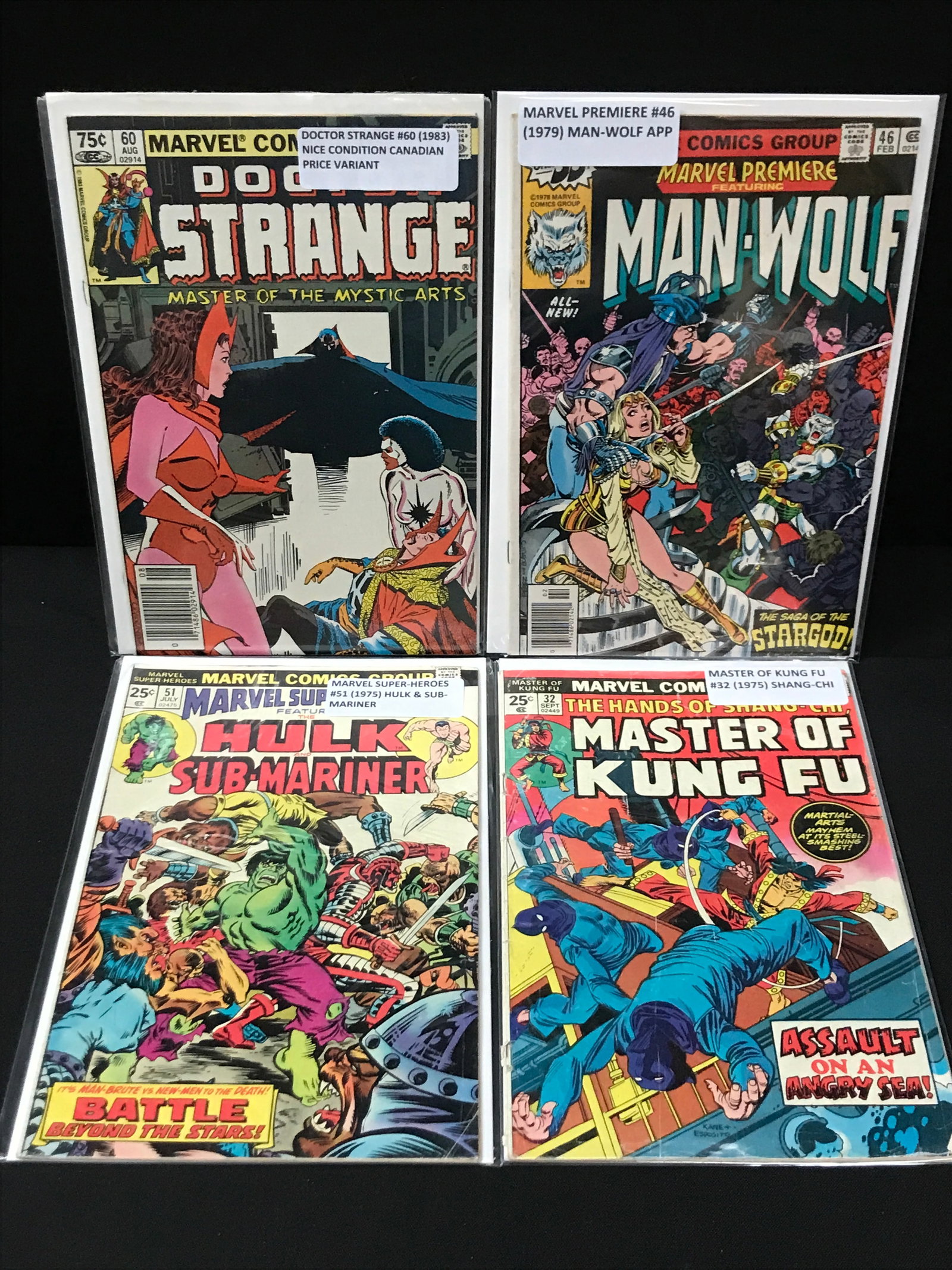 LOT OF 4 MARVEL COMICS - VARIOUS TITLES (1 of 1)