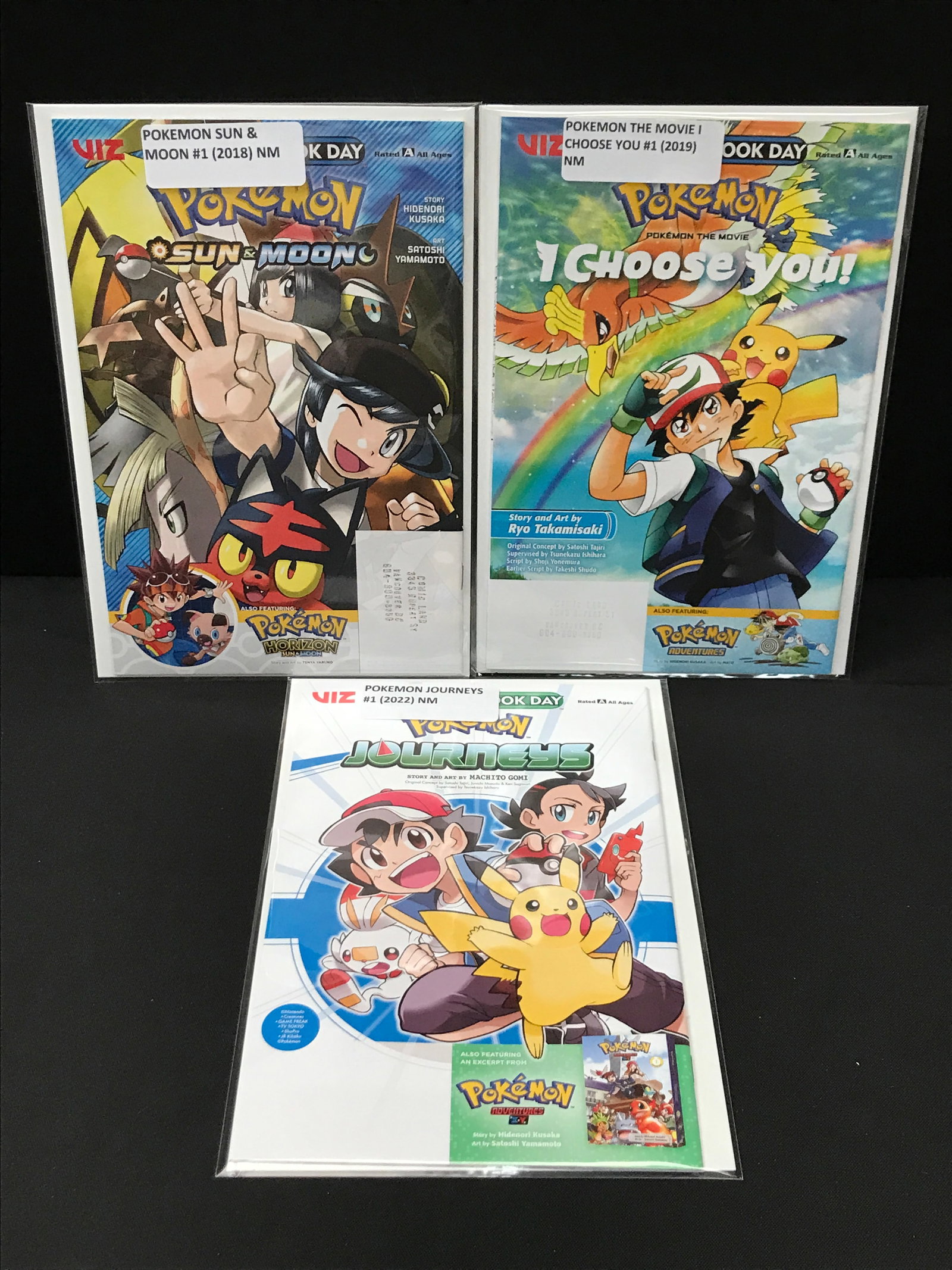 LOT OF 3 POKEMON COMICS ALL #1'S - VIZ COMICS: Prices are in Canadian Dollars