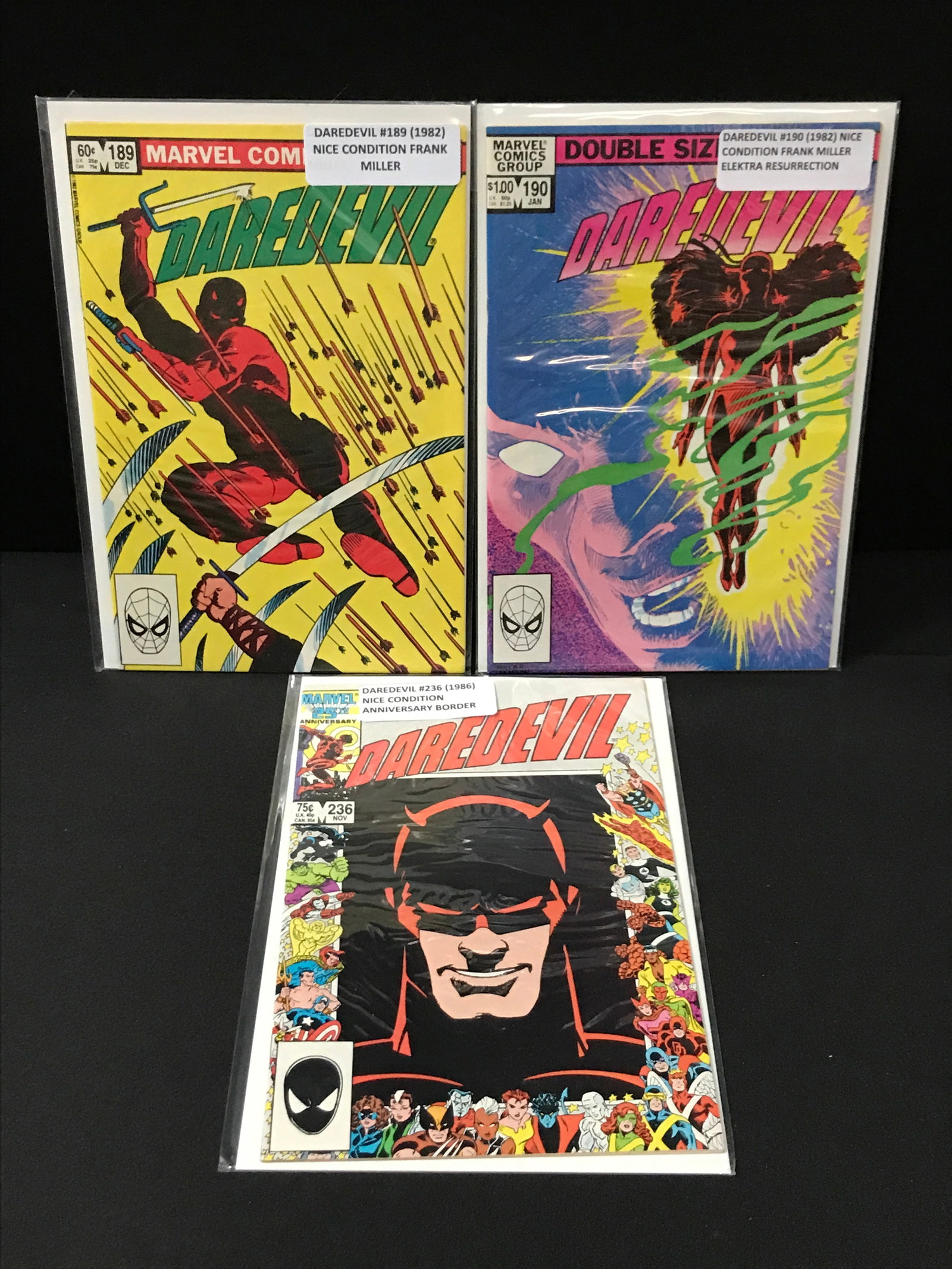 LOT OF 3 DAREDEVIL COMICS - MARVEL COMICS (1 of 1)