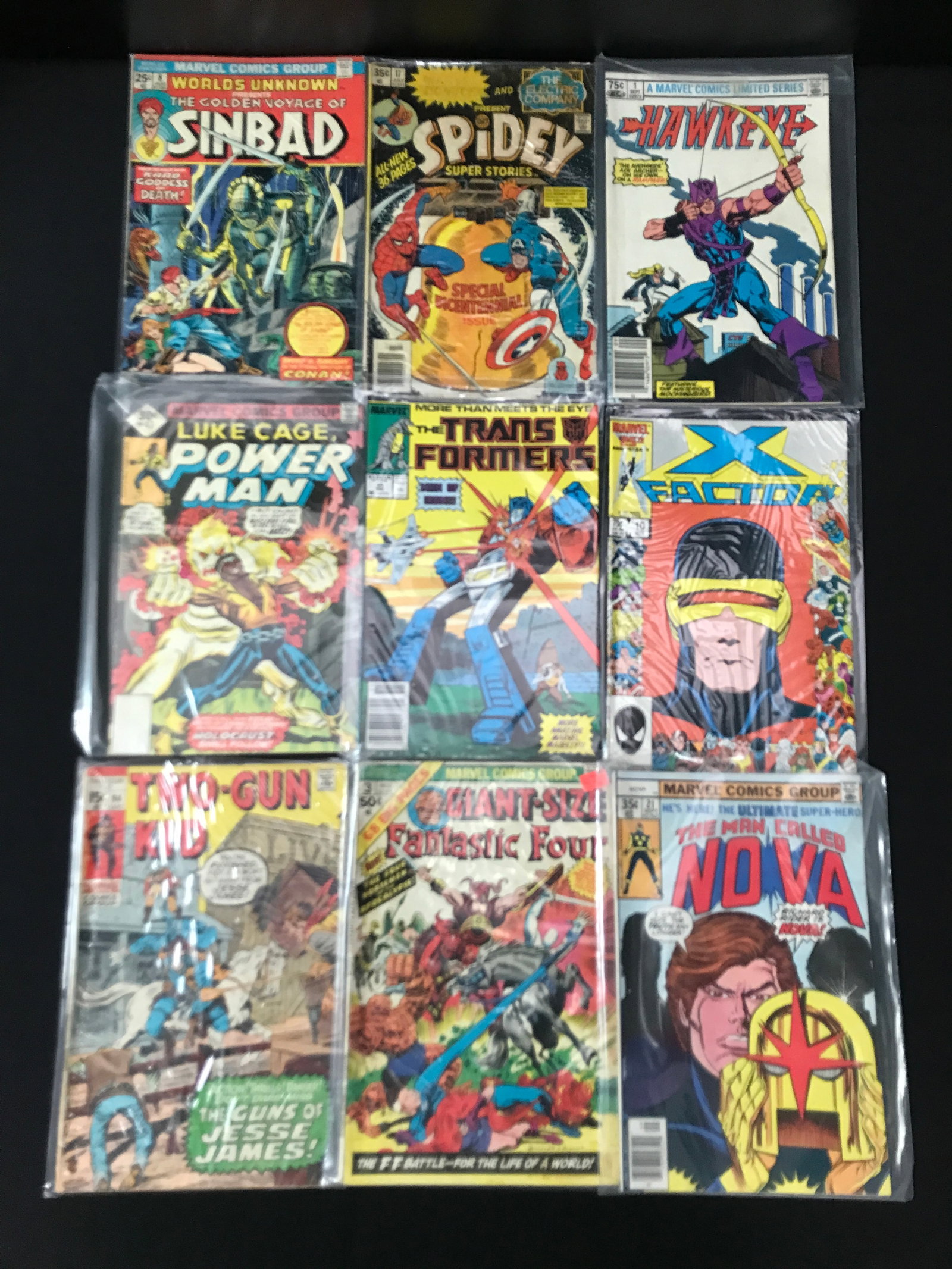 LOT OF 9 MARVEL COMICS - VARIOUS TITLES (1 of 1)