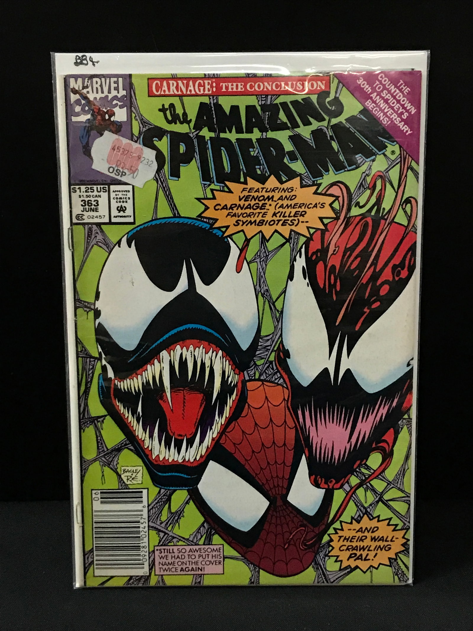 THE AMAZING SPIDERMAN #363 - MARVEL COMICS (1 of 1)