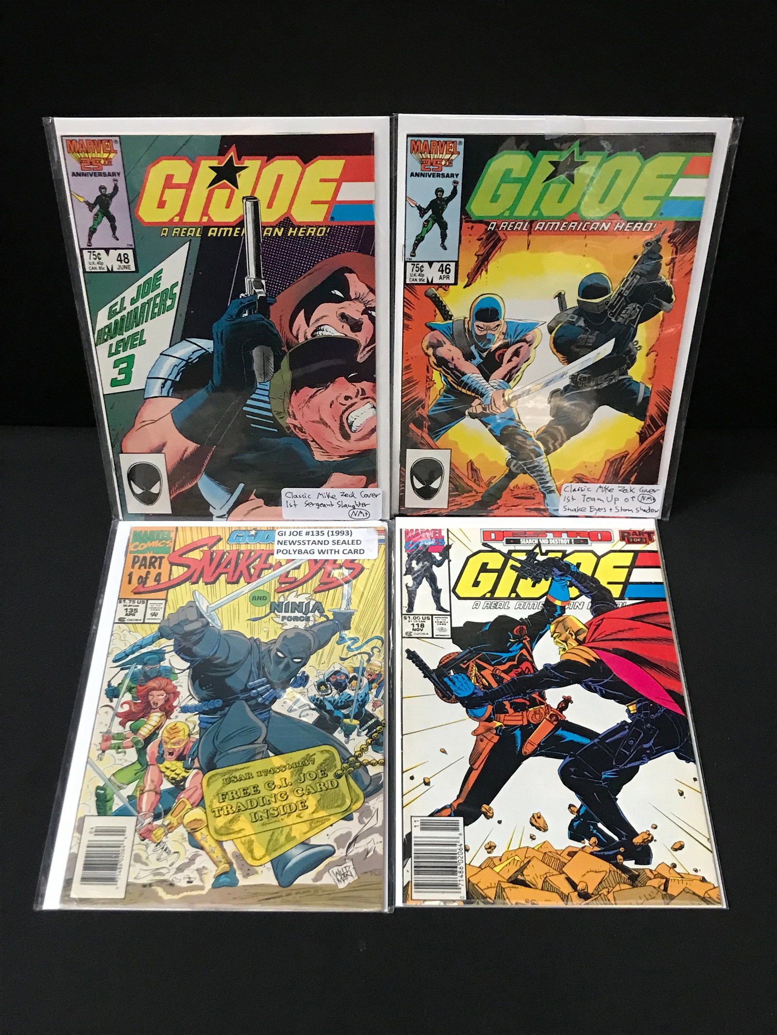 LOT OF 4 G.I. JOE COMICS - MARVEL COMICS (1 of 1)