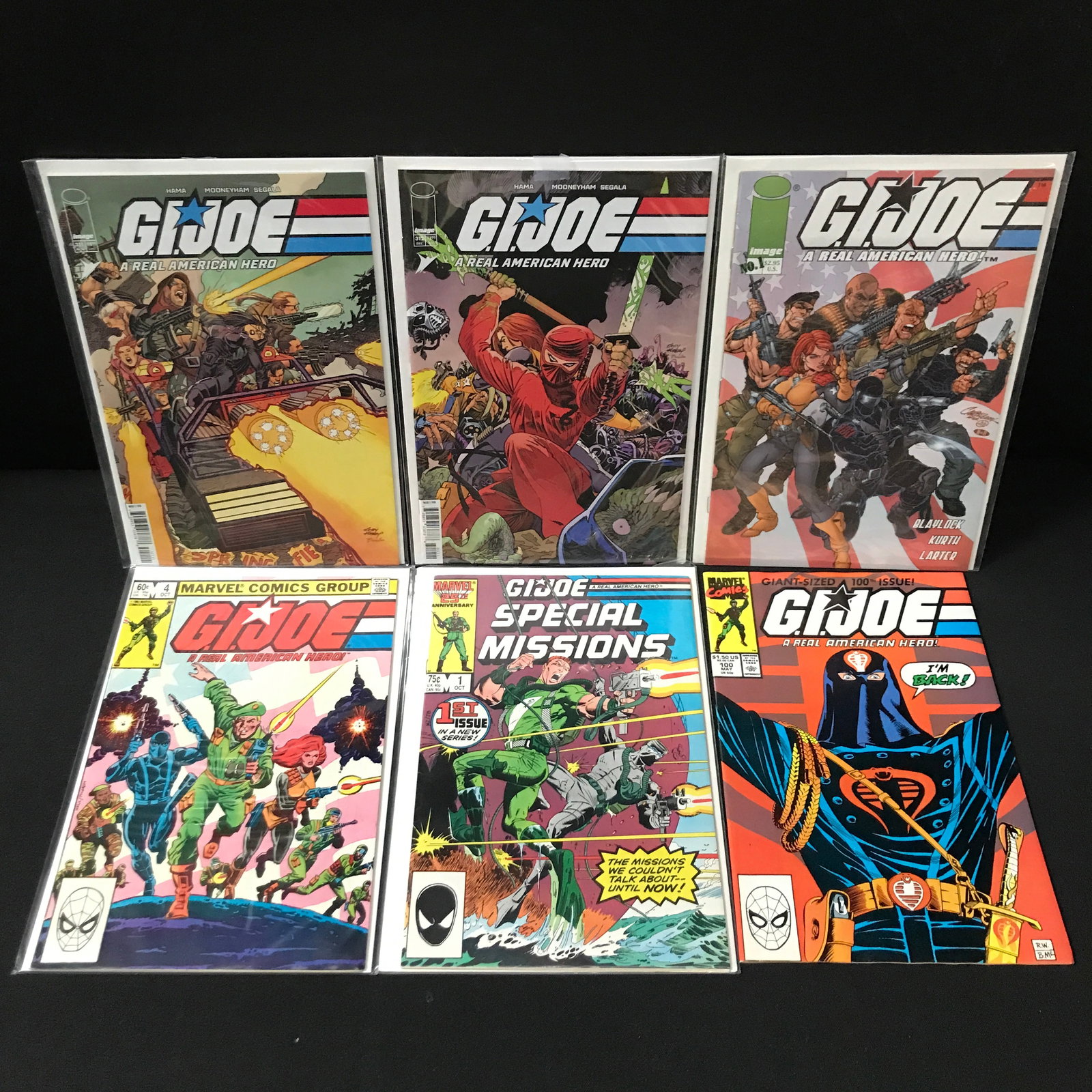 LOT OF 6 G.I. JOE COMICS - MARVEL COMICS (1 of 1)