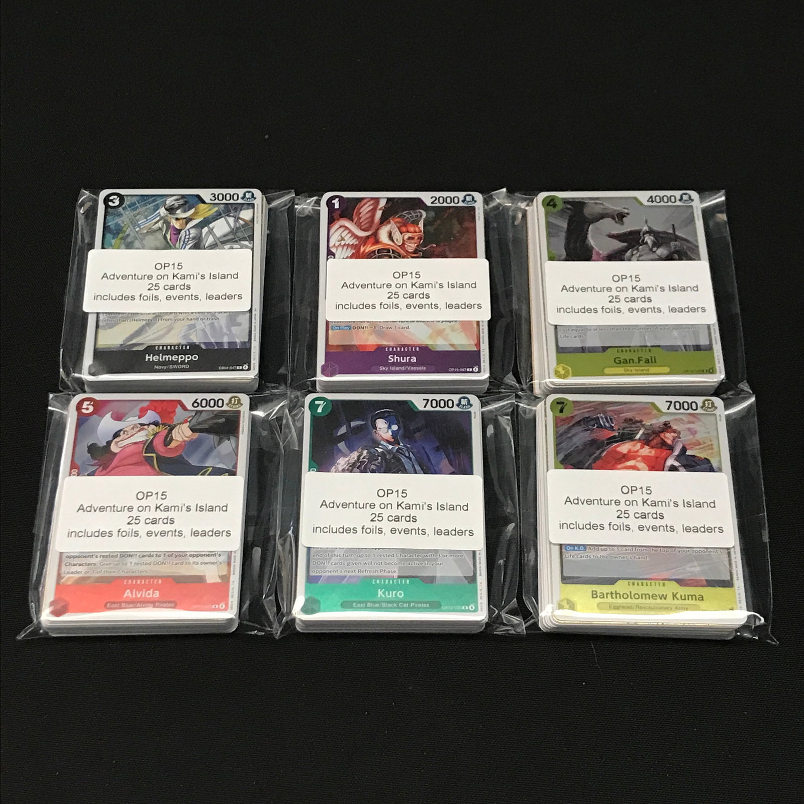 LOT OF 150 OP15 ONE PIECE TCG TRADING CARDS: Prices are in Canadian dollars