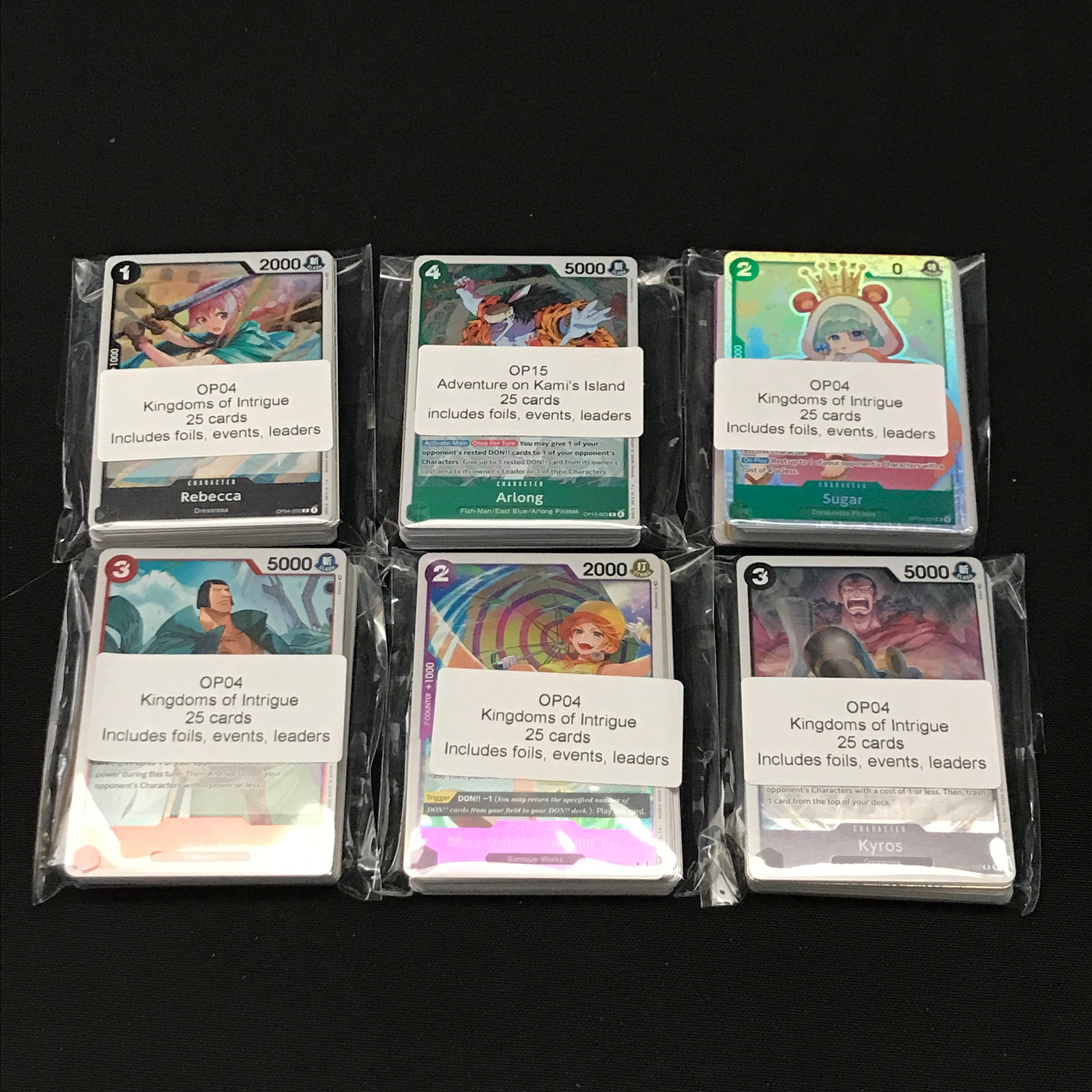 LOT OF 150 OP4 ONE PIECE TCG TRADING CARDS: Prices are in Canadian dollars