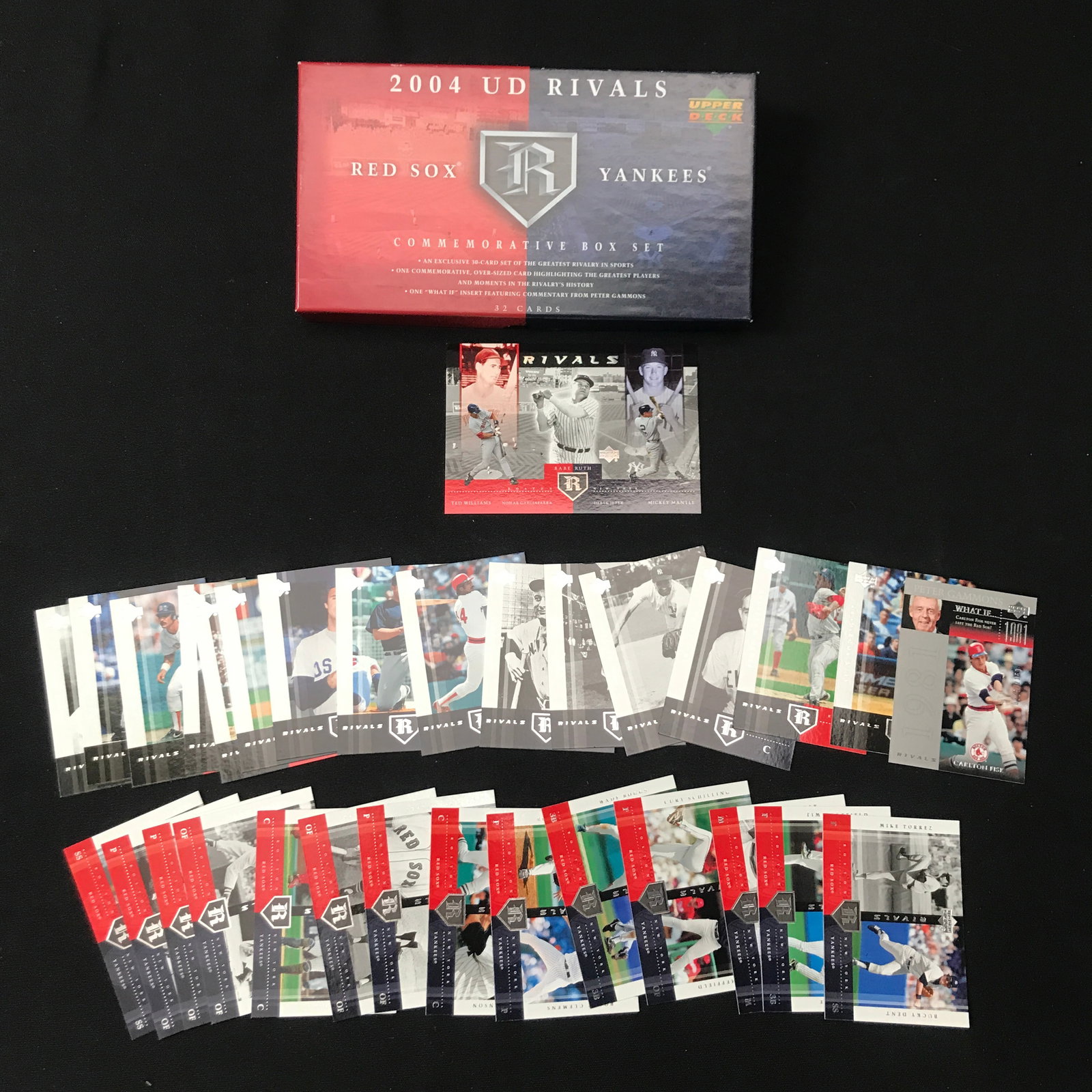 2004 UD RIVALS RED SOX & YANKEES BOX WITH LOOSE TRADING CARDS (1 of 1)