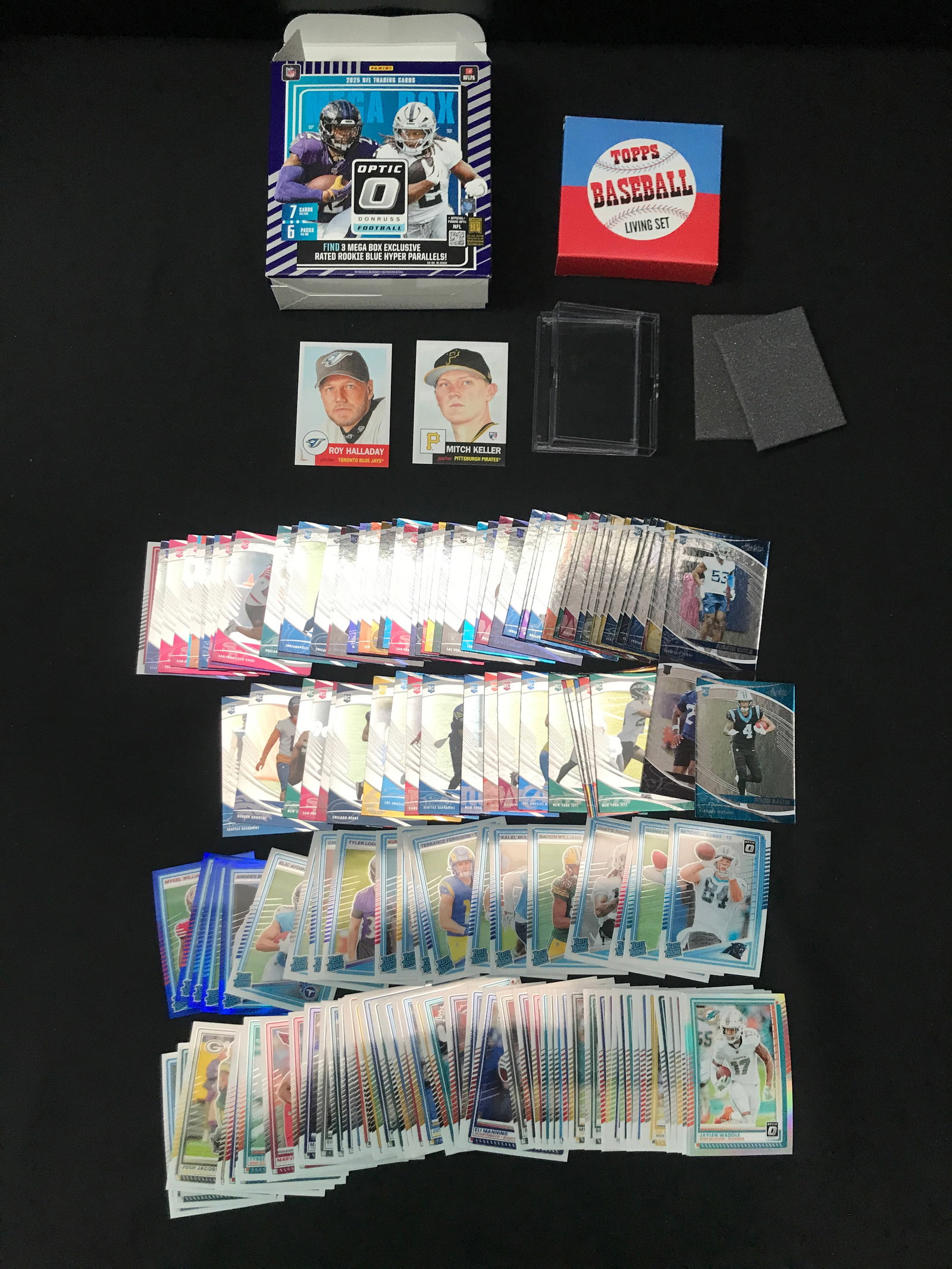 LOT OF DONRUSS OPTIC FOOTBALL TRADING CARDS: Prices are in Canadian dollars