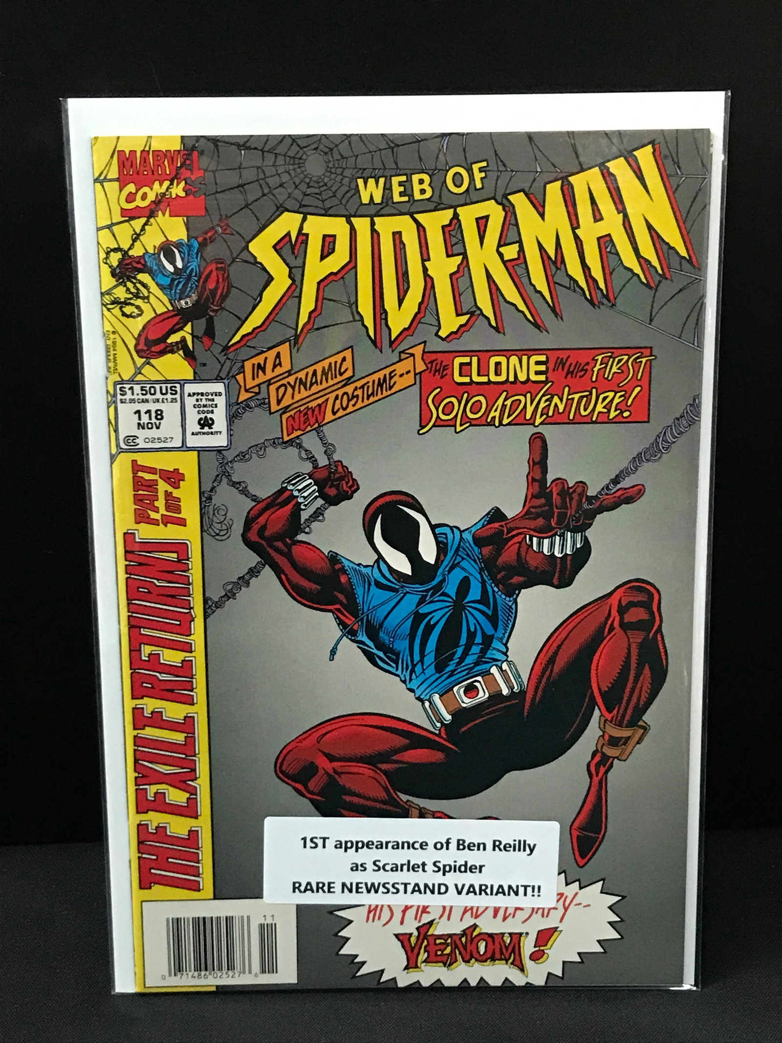 WEB OF SPIDERMAN #118 1ST APP BEN REILLY AS SCARLET SPIDER - MARVEL COMICS: Prices are in Canadian dollars