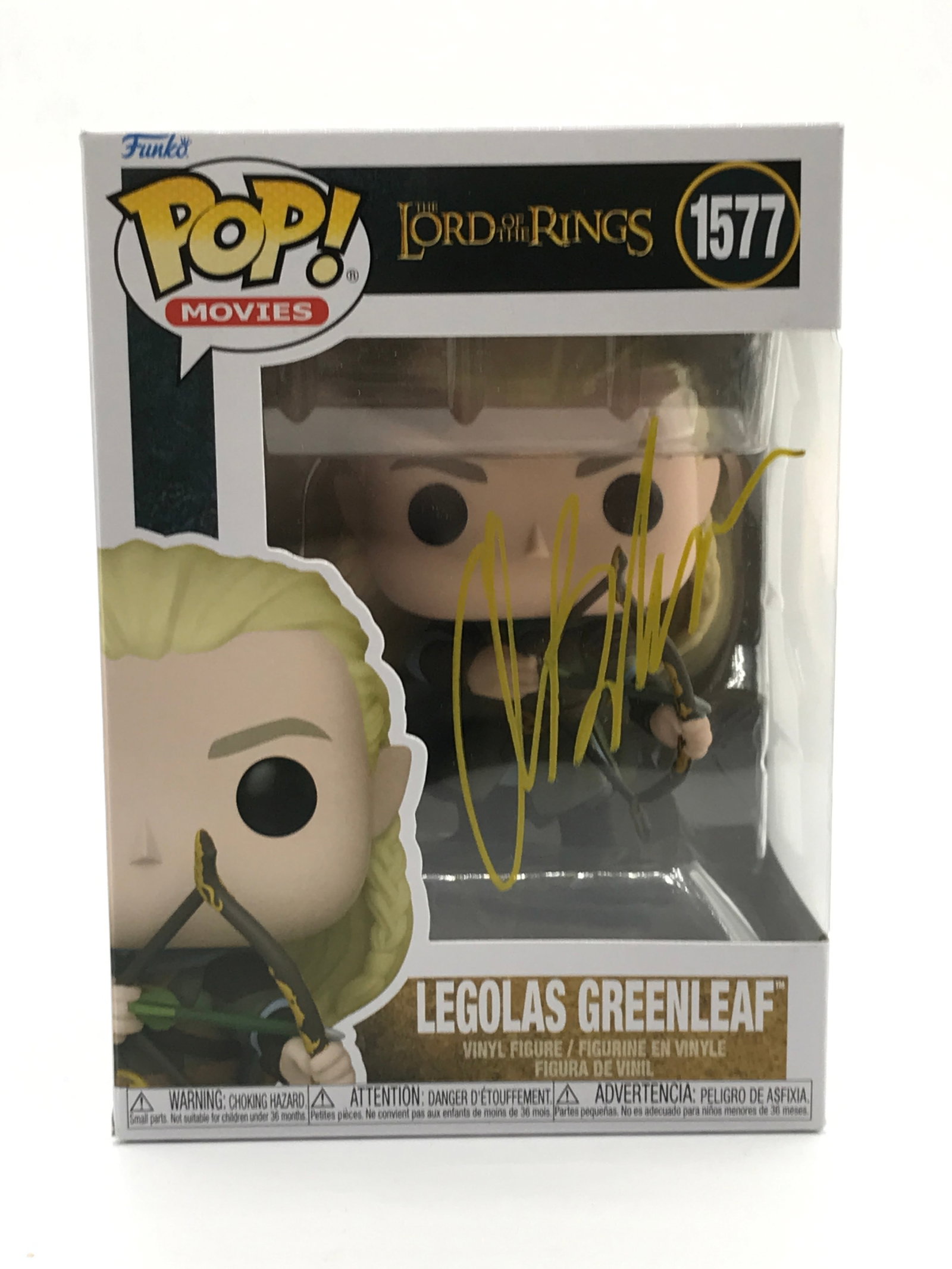 ORLANDO BLOOM SIGNED LEGOLAS LORD OF THE RINGS FUNKO POP - WWOC COA (1 of 2)