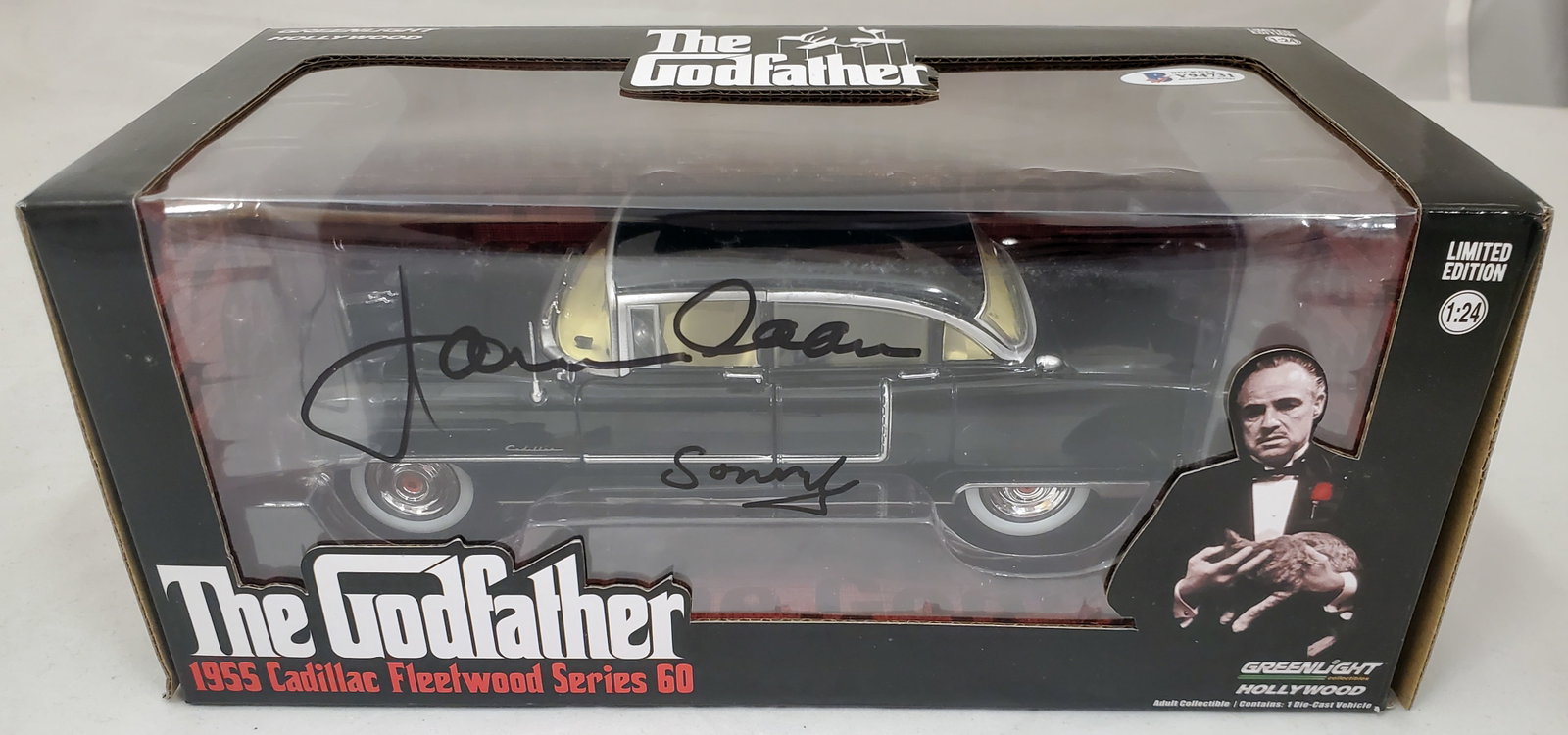 JAMES CAAN SIGNED AND INSCRIBED CHARACTER NAME GODFATHER CAR - BECKETT COA (1 of 3)