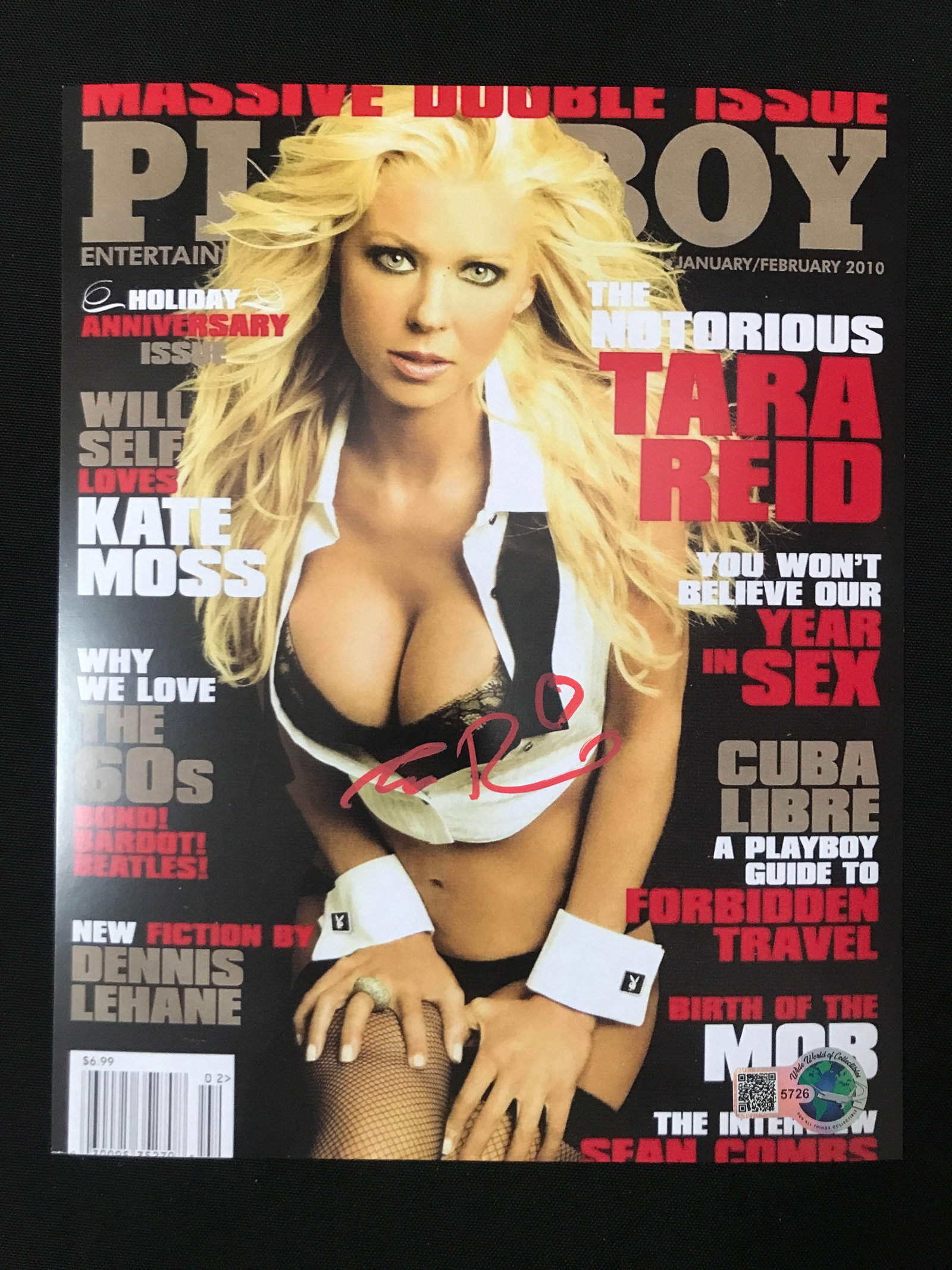 TARA REID SIGNED PLAYBOY 8X10 - WWOC COA: Prices are in Canadian dollars