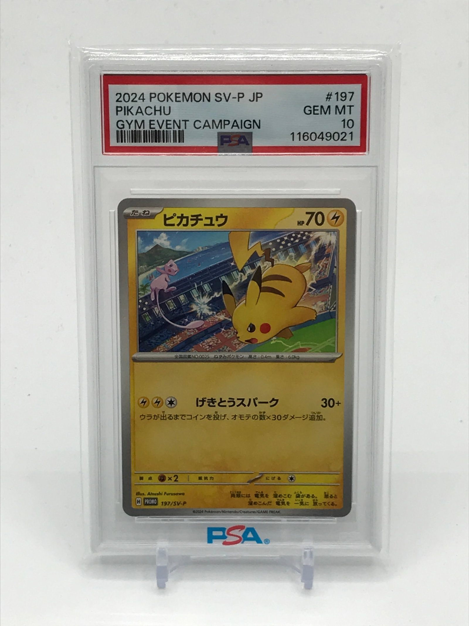 2024 POKEMON SV-P JP PIKACHU GYM EVENT CAMPAIGN TRADING CARD - PSA GRADE 10 (1 of 1)