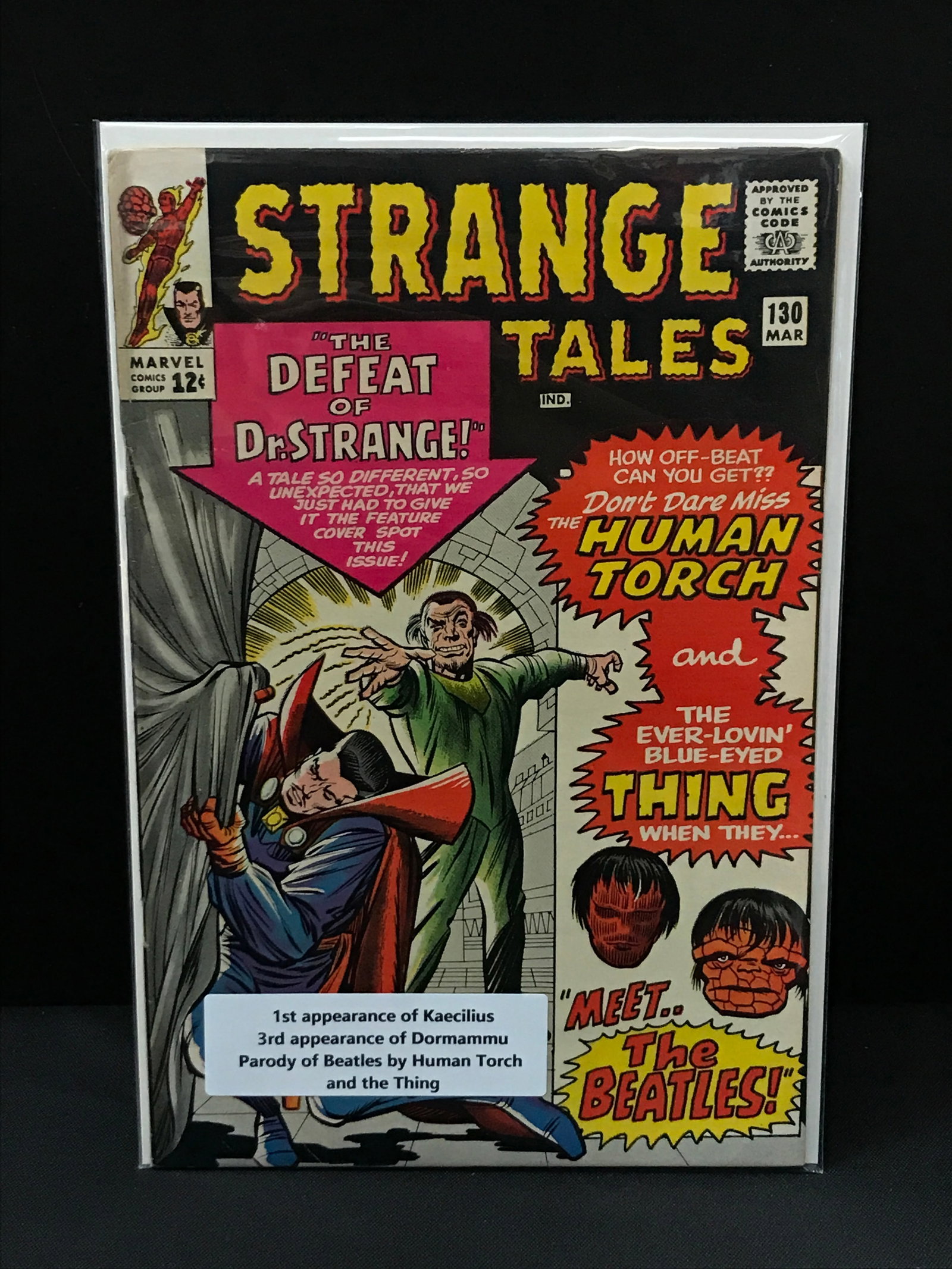 STRANGE TALES #130 1ST APP KAECILIUS - MARVEL COMICS (1 of 1)