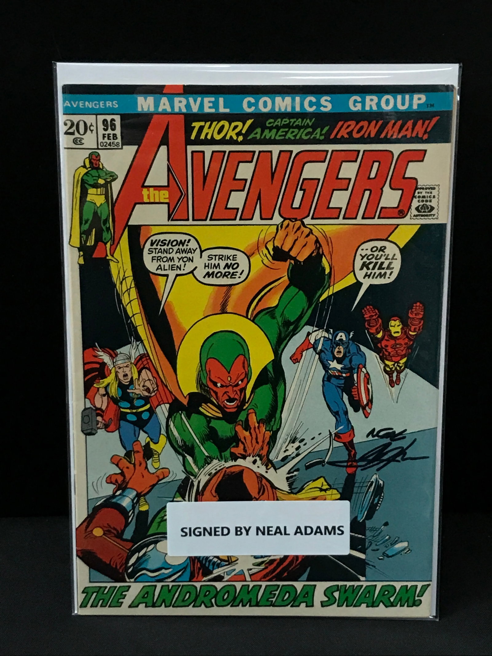 THE AVENGERS #96 SIGNED BY NEAL ADAMS - MARVEL COMICS (1 of 2)