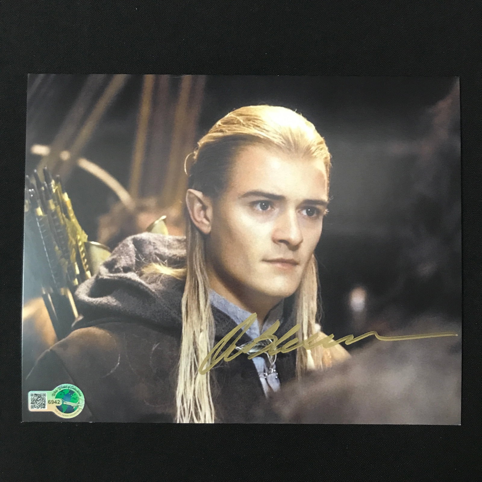 ORLANDO BLOOM SIGNED LORD OF THE RINGS 8X10 - WWOC COA: Prices are in Canadian dollars