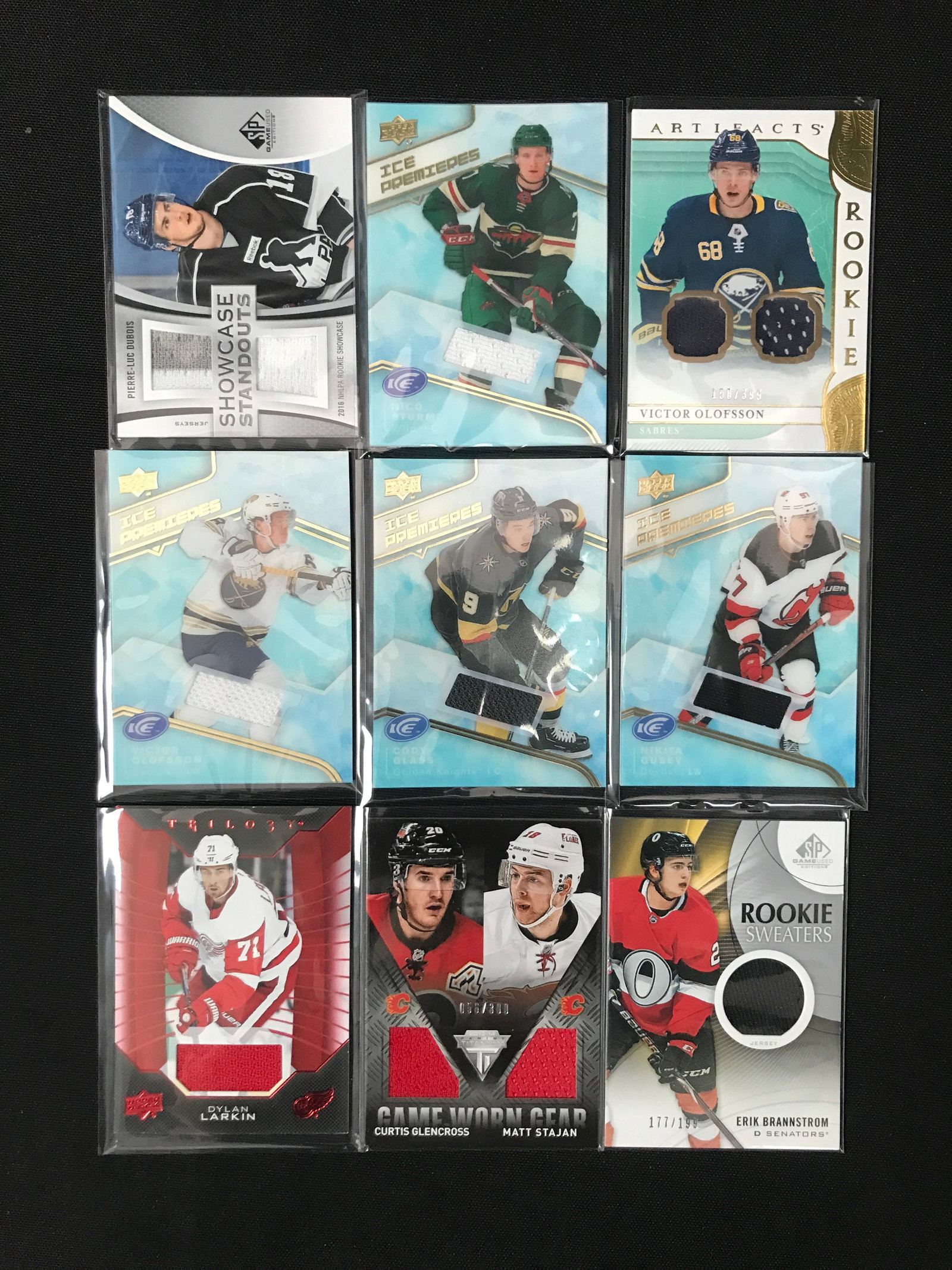 LOT OF 9 HOCKEY PATCH TRADING CARDS: Prices are in Canadian dollars