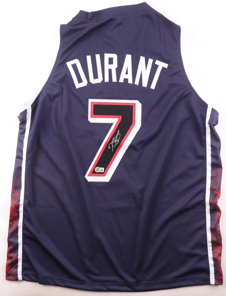 KEVIN DURANT SIGNED TEAM USA JERSEY - BECKETT COA: Prices are in Canadian dollars