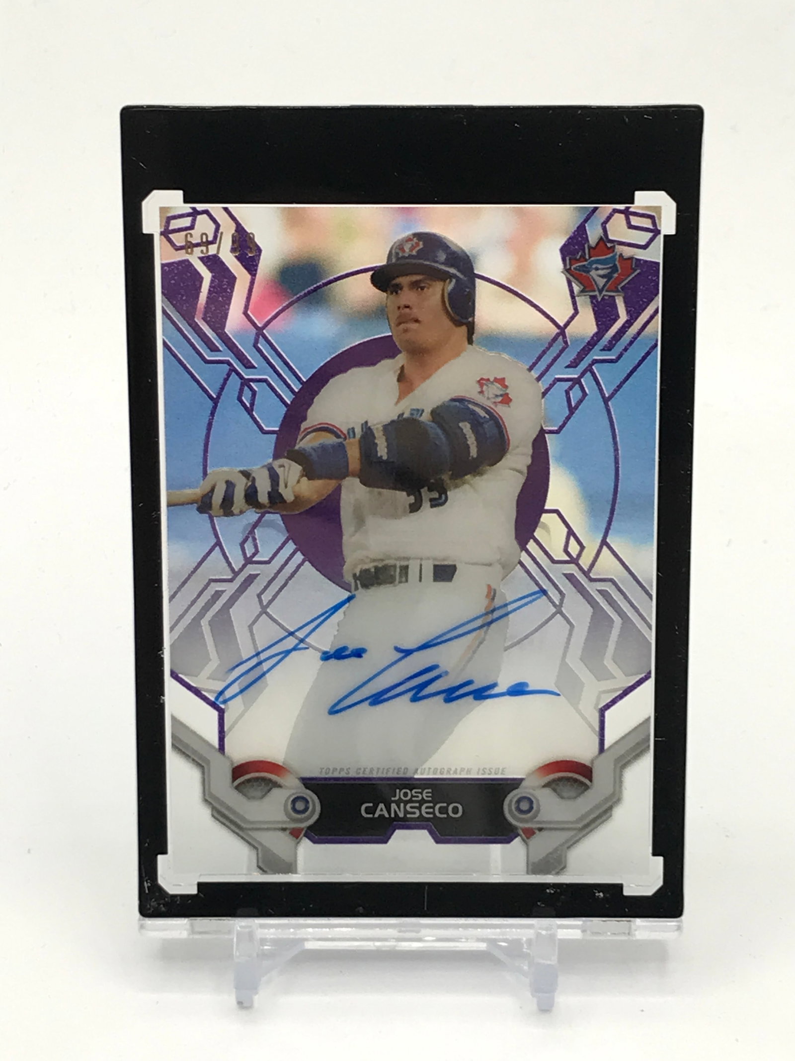 2019 TOPPS HI TEK AUTOGRAPH TRADING CARD JOSE CANSECO SIGNED TRADING CARD (1 of 2)