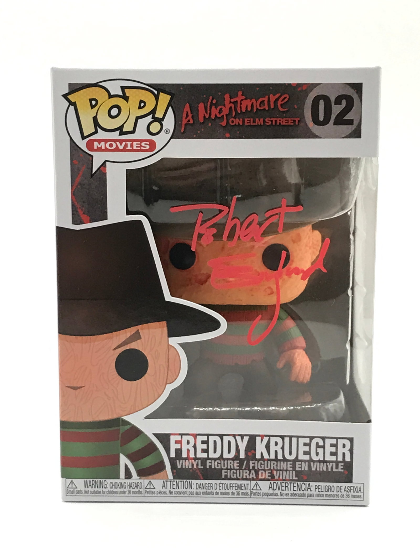 ROBERT ENGLUND SIGNED FREDDY KREUGER FUNKO POP - KB COA (1 of 2)