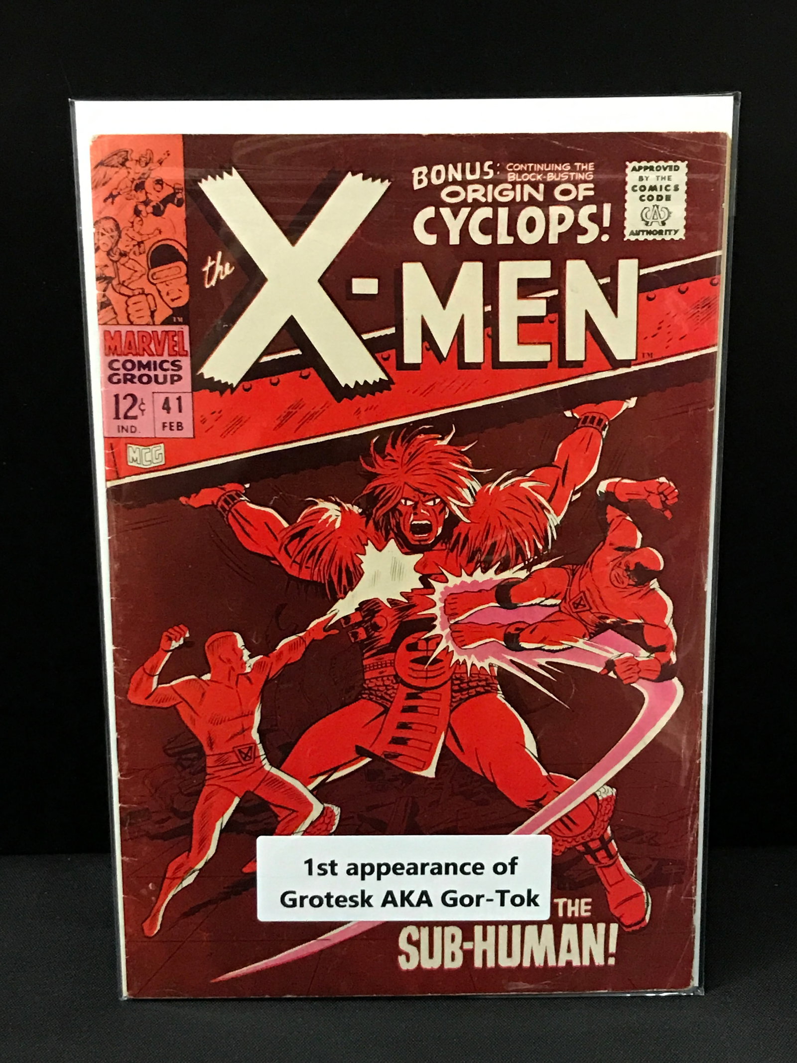 X-MEN #40 1ST APP GROTESK AKA GOR-TOK- MARVEL COMICS: Prices are in Canadian dollars