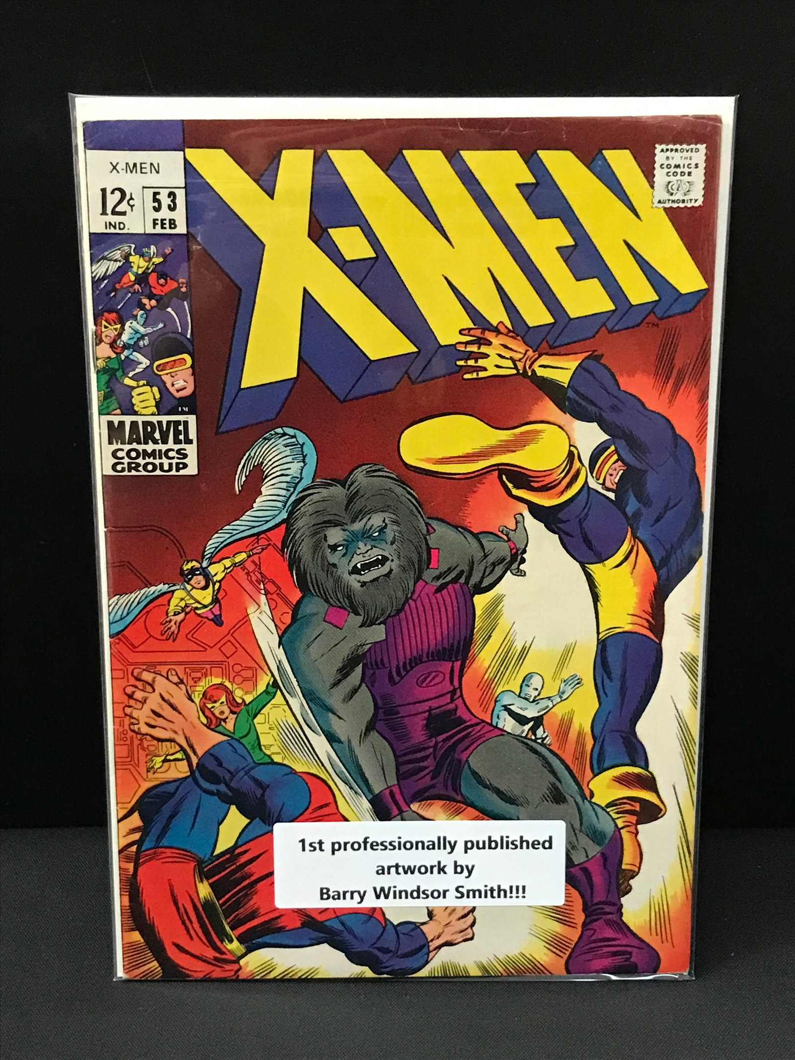 X-MEN #53 1ST PROFESSIONALLY PUBLISHED ARTWORK BY BARRY WINDSOR SMITH - MARVEL COMICS: Prices are in Canadian dollars
