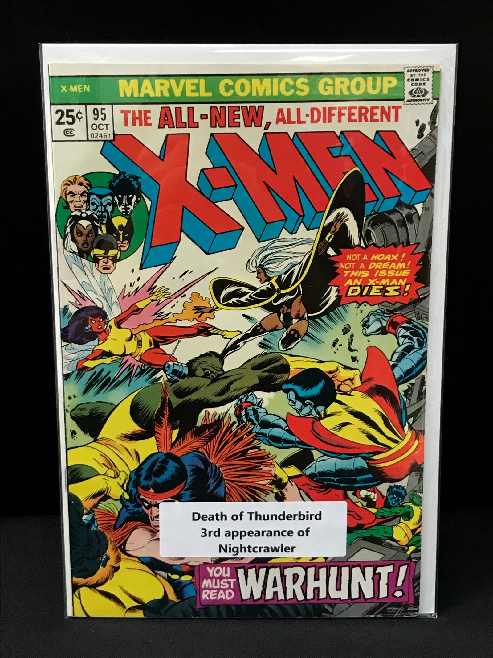 X-MEN #95 DEATH OF THUNDERBIRD - MARVEL COMICS: Prices are in Canadian dollars