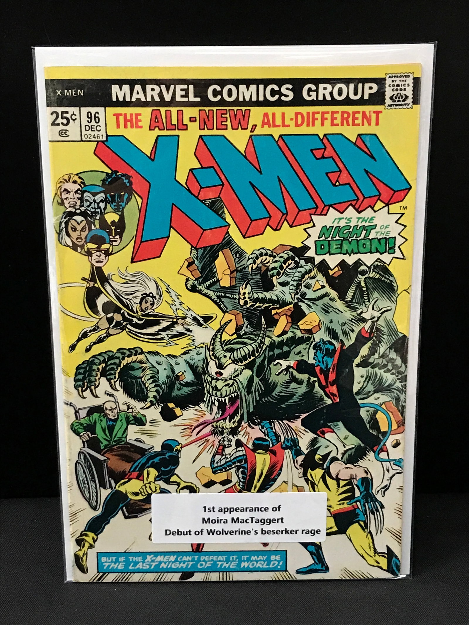 X-MEN #96 DEBUT OF WOLVERINE'S BESERKER RAGE - MARVEL COMICS (1 of 1)