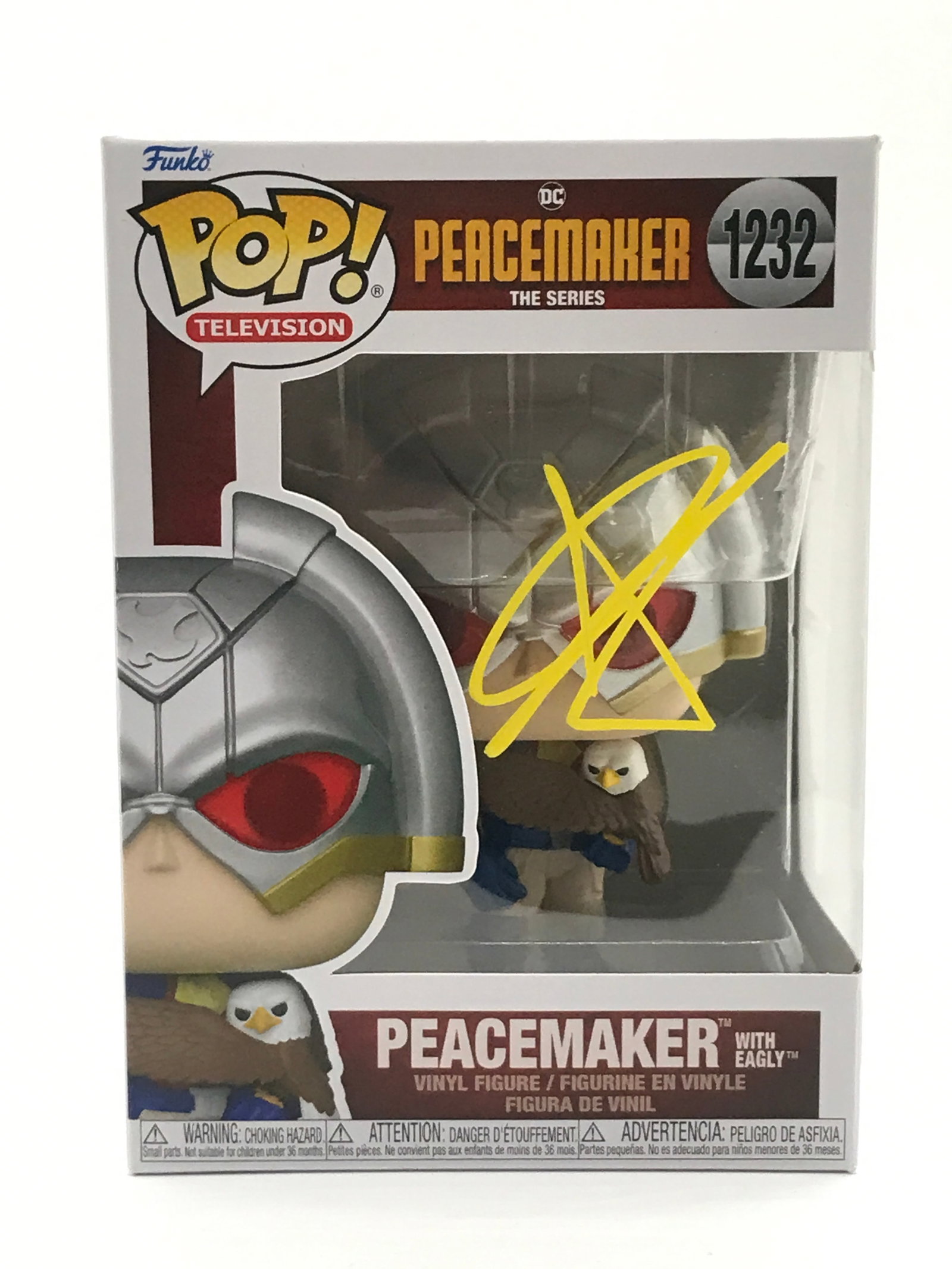 JOHN CENA SIGNED PEACEMAKER FUNKO POP - WWOC COA (1 of 2)