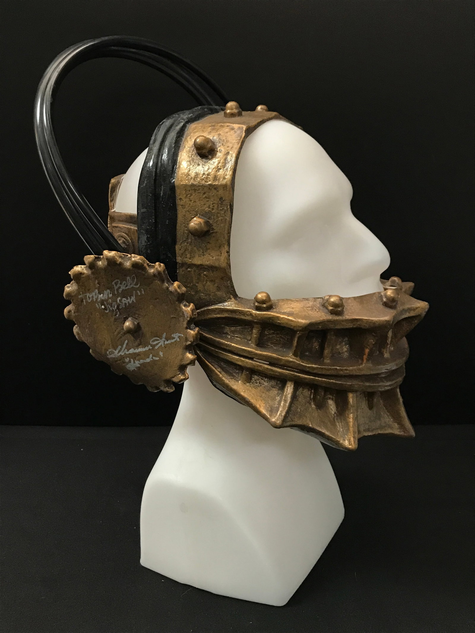 TOBIN BELL AND SHAWNEE SMITH SIGNED SAW HELMET (BECKETT COA): Prices are in Canadian dollars